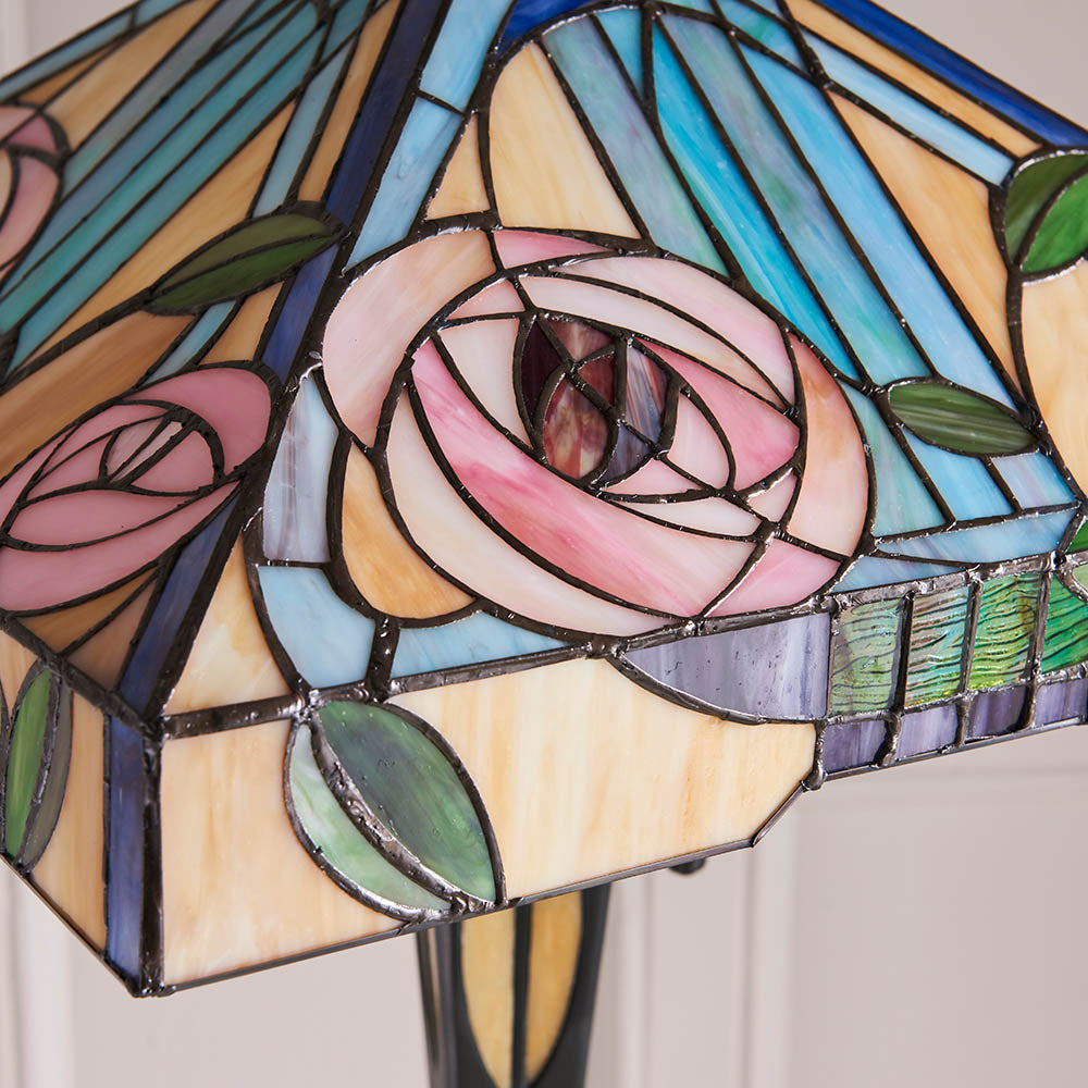 Interiors 1900 Willow Floor Lamp - Tiffany Glass