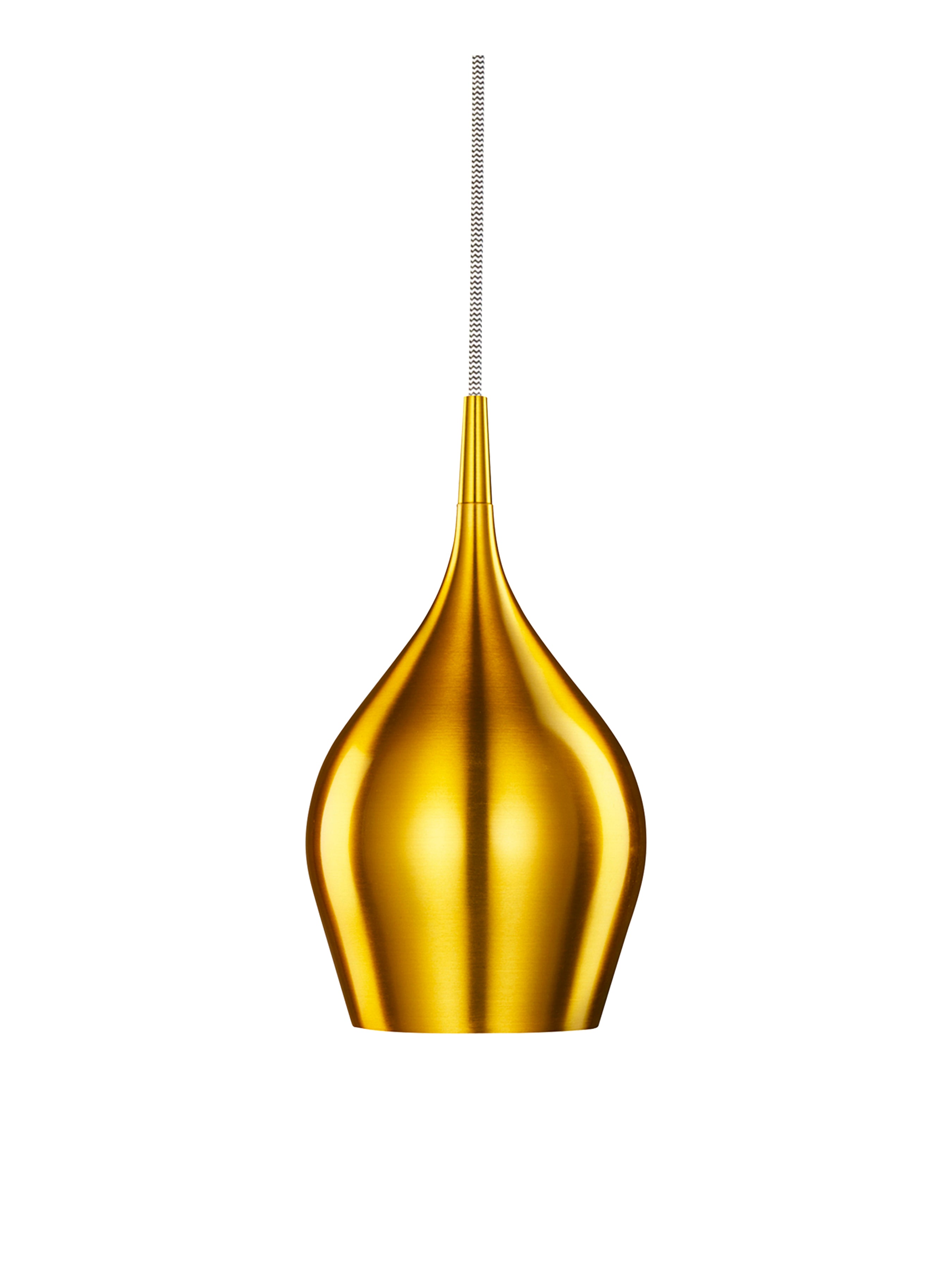 Searchlight Vulcan Single Gold Pendant - Diameter 12cm
