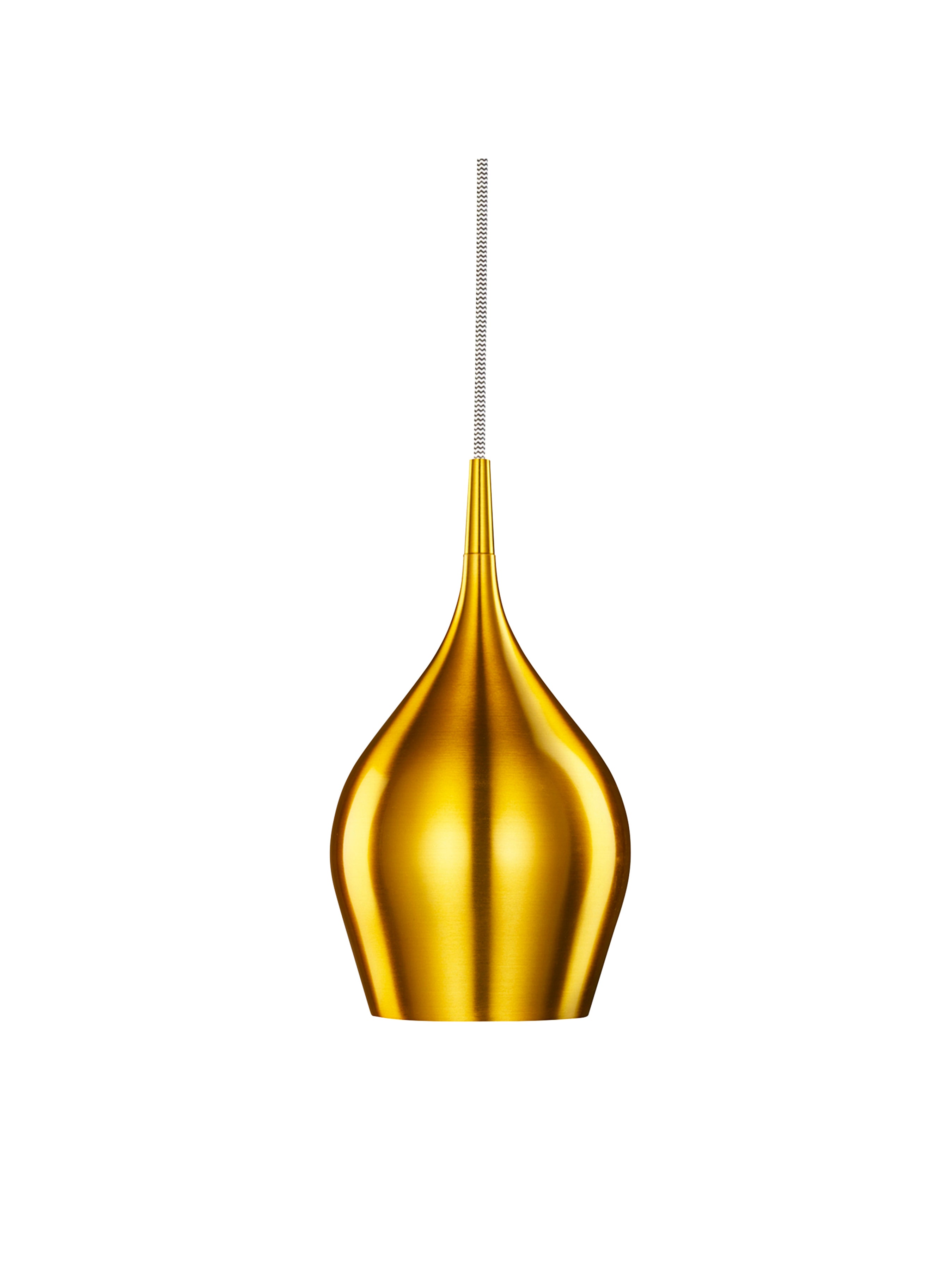 Searchlight Vulcan Single Gold Pendant - Diameter 12cm