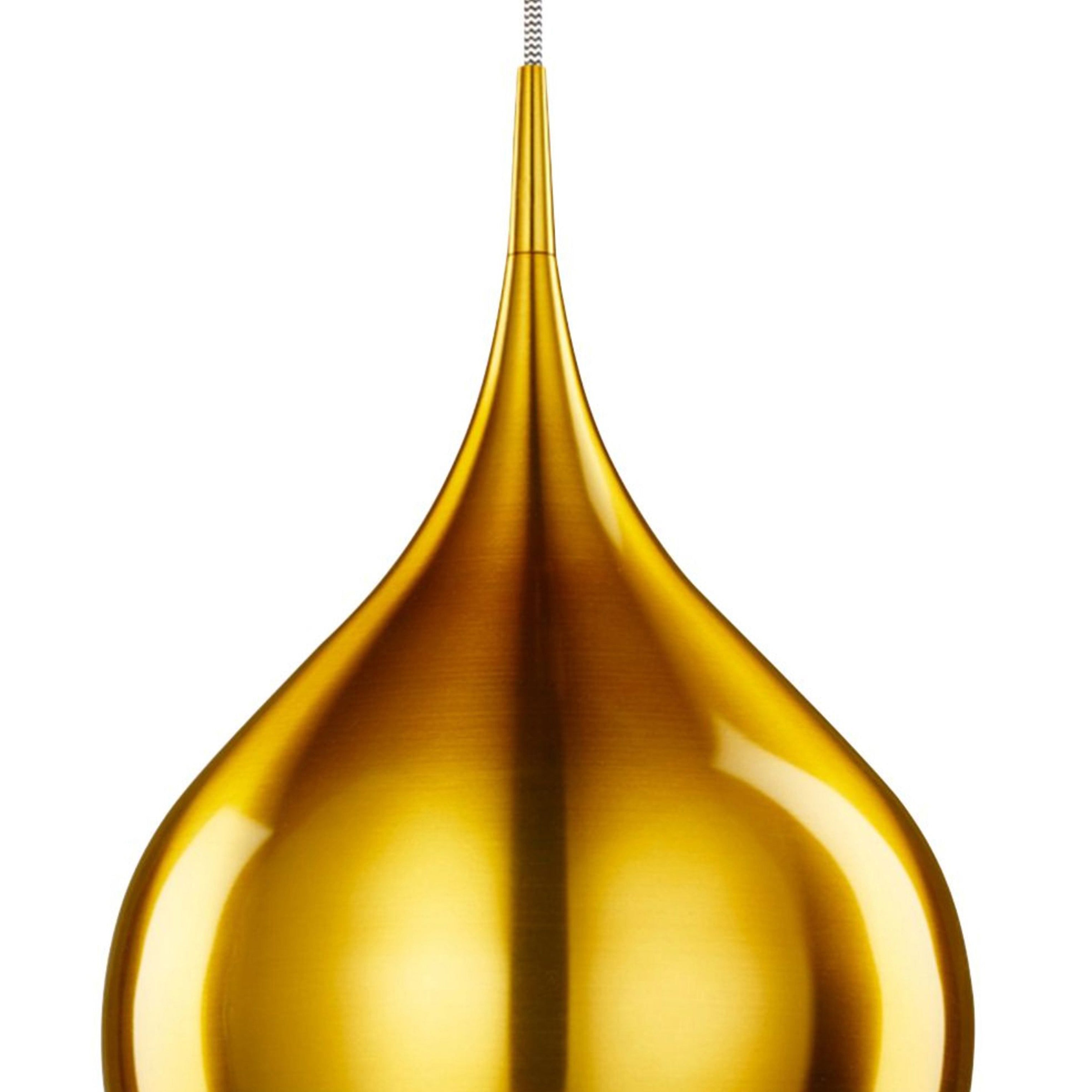 Searchlight Vulcan Single Gold Pendant - Diameter 26cm