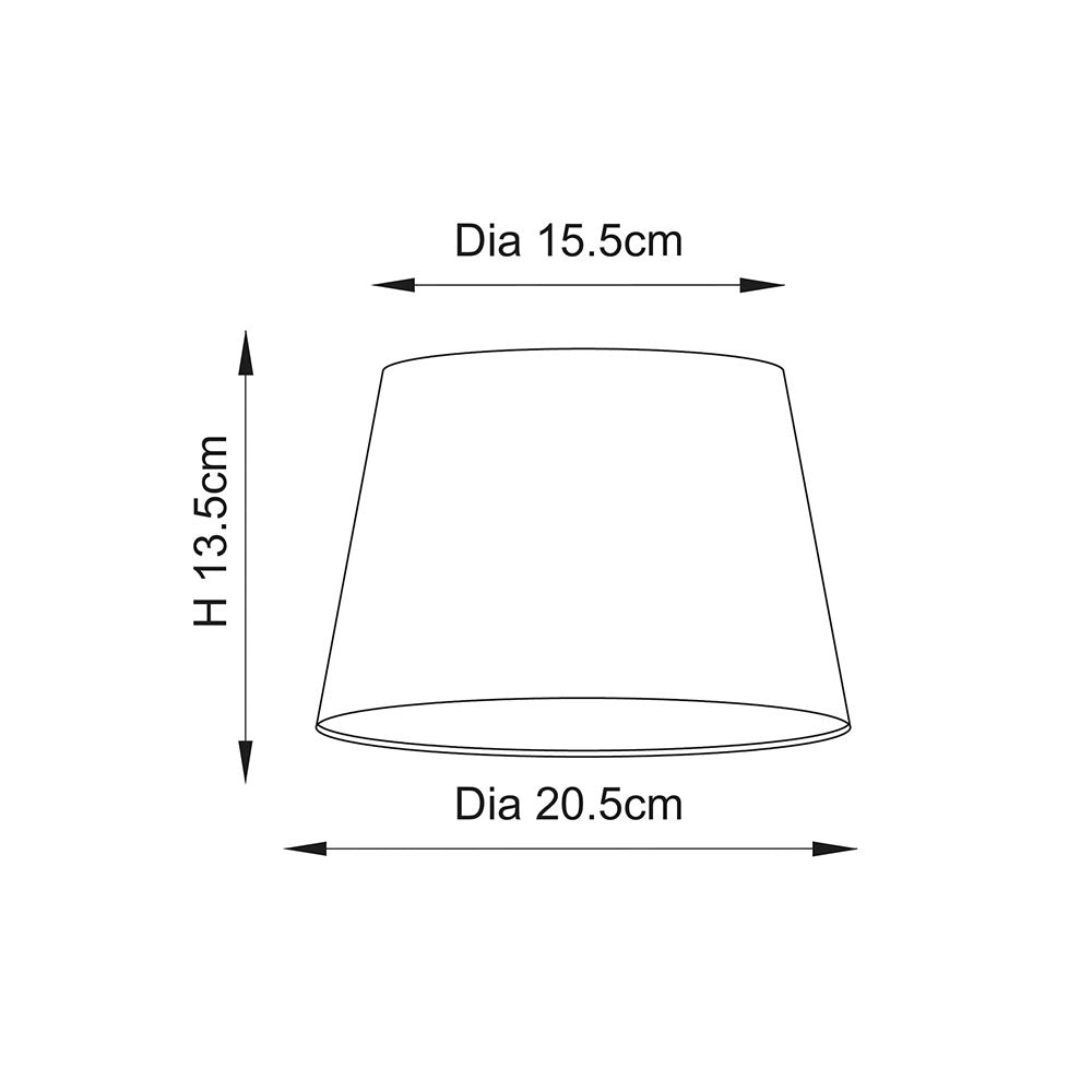 Endon Cici 8" Tapered Cylinder Shade - Ivory - Shade Only