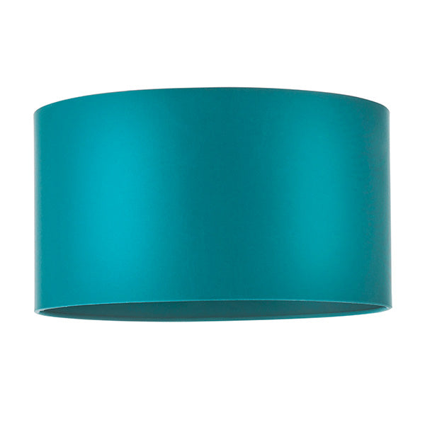 Utopia Peacock Cylinder - Shade Only Teal - 38cm Diameter - Shade Only