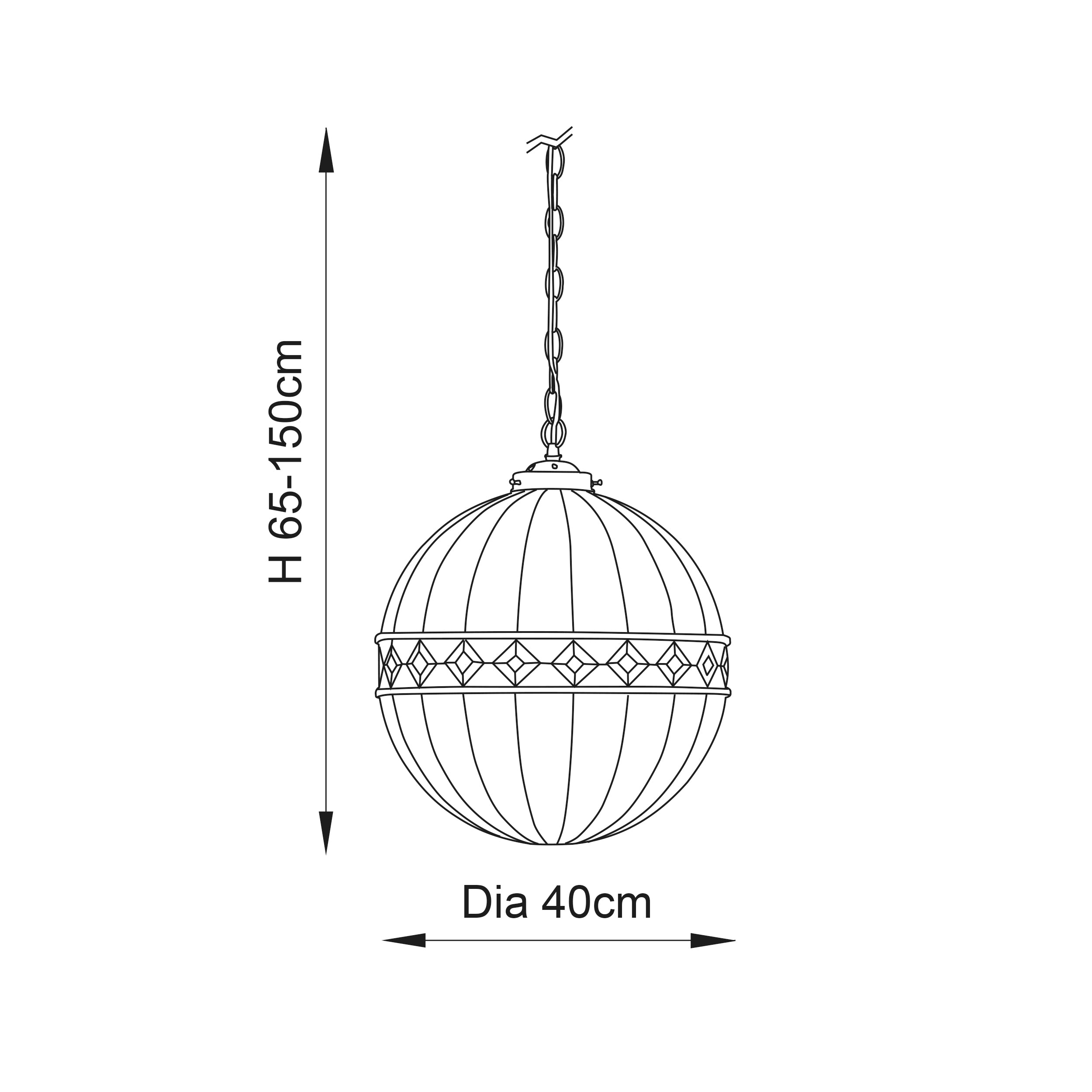 Interiors 1900 Fargo Medium Globe Single Pendant - Tiffany Glass