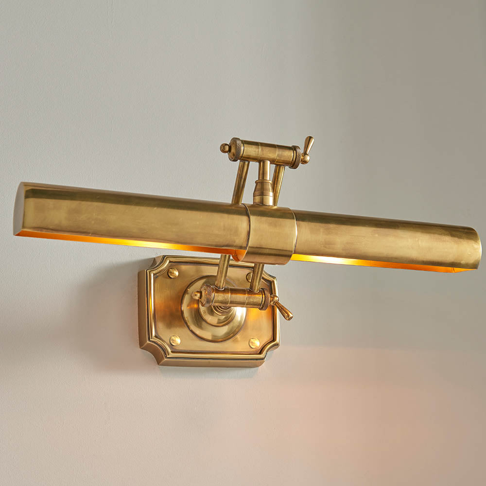 Interiors 1900 Winchester 20" 2 Light Wall Light - Solid Mellow Brass
