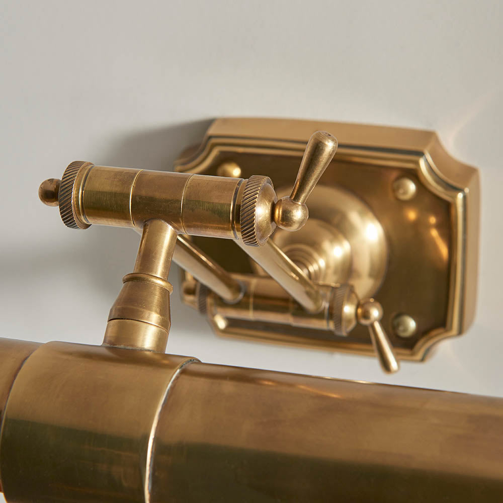 Interiors 1900 Winchester 20" 2 Light Wall Light - Solid Mellow Brass