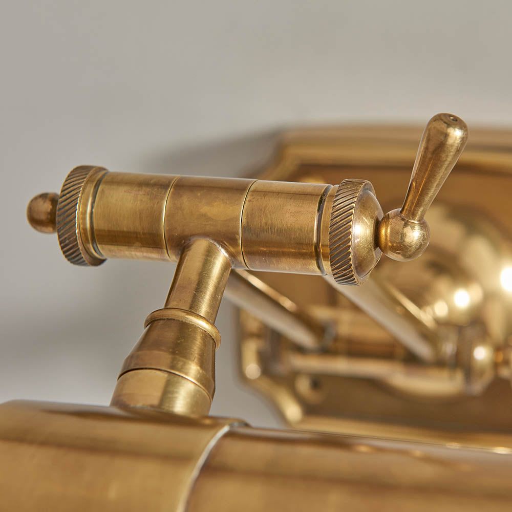 Interiors 1900 Winchester 20" 2 Light Wall Light - Solid Mellow Brass