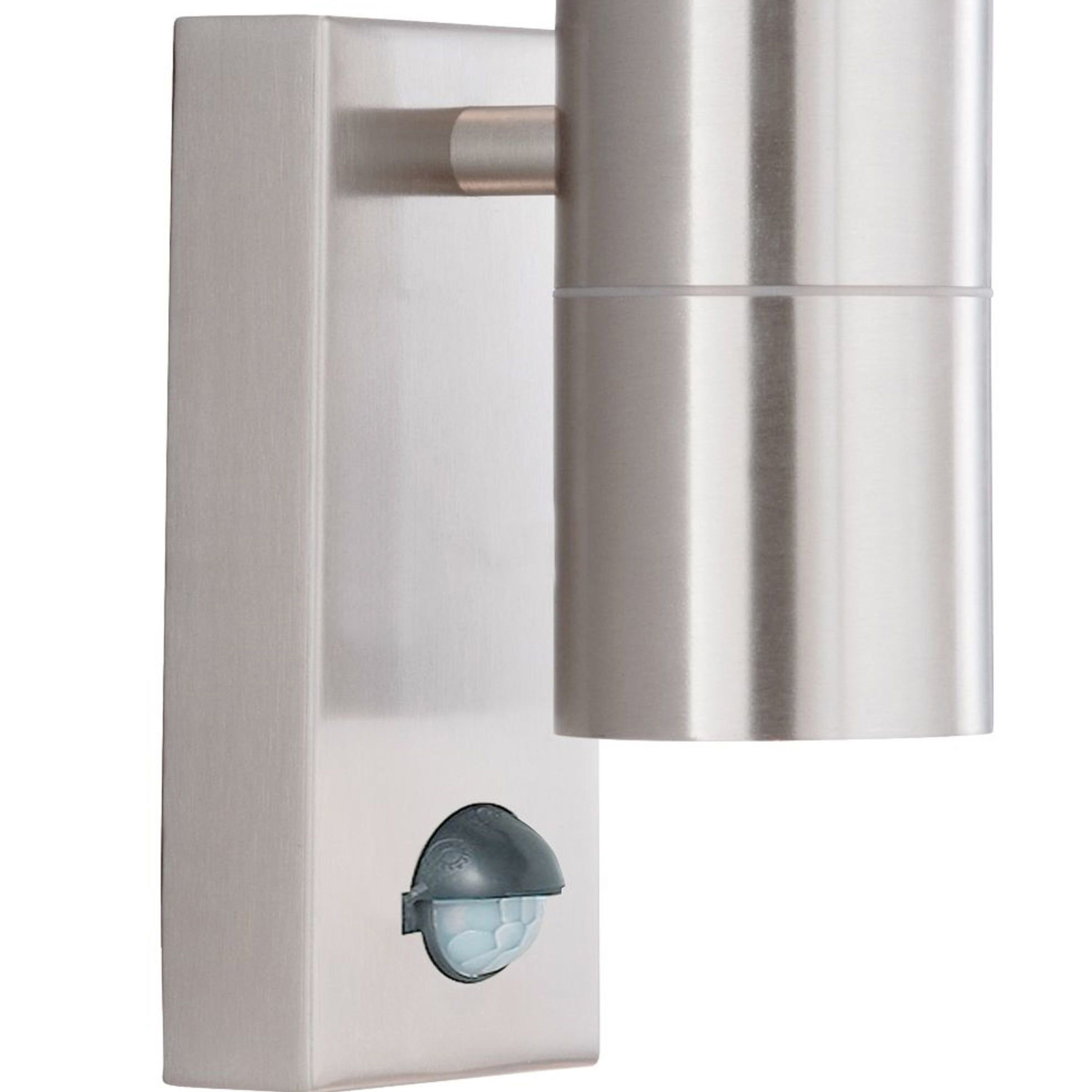 Searchlight Mela Outdoor Wall Light with Sensor - Stainless Steel - IP44