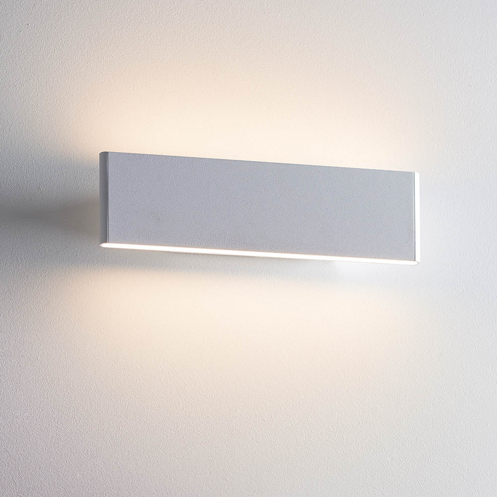 Endon Bodhi Led Wall Fitting - Textured Matt White Paint & Frosted Acrylic - 285mm