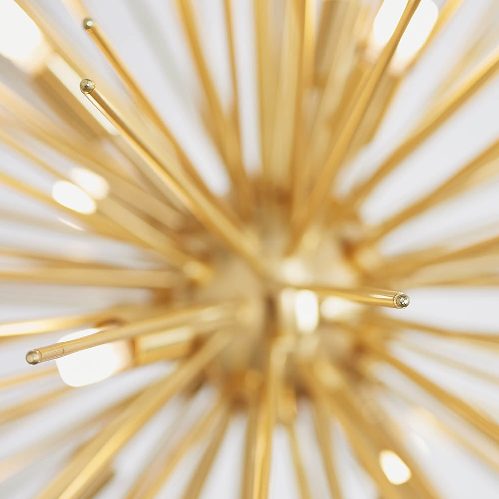 Endon Orta 9 Light Pendant - Satin Brass Plate