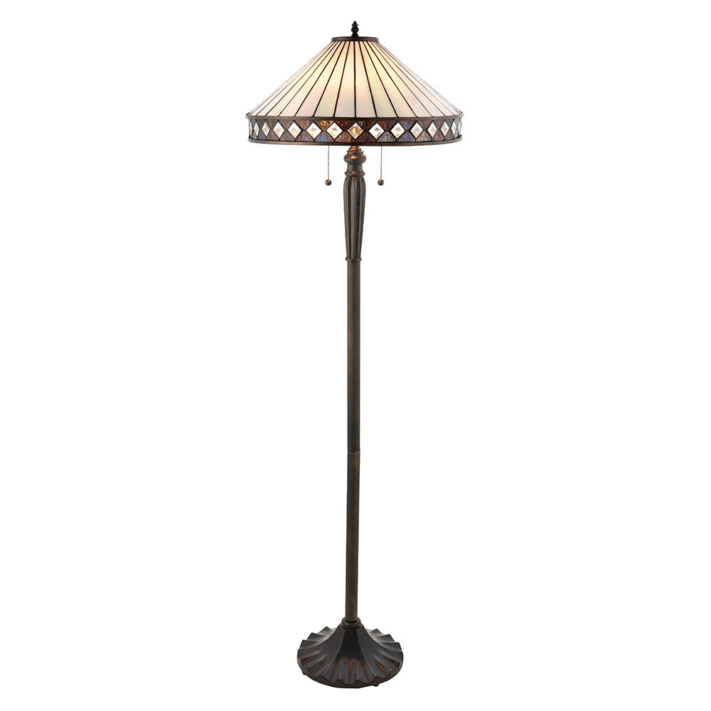 Interiors 1900 Fargo Floor Lamp - Tiffany Glass