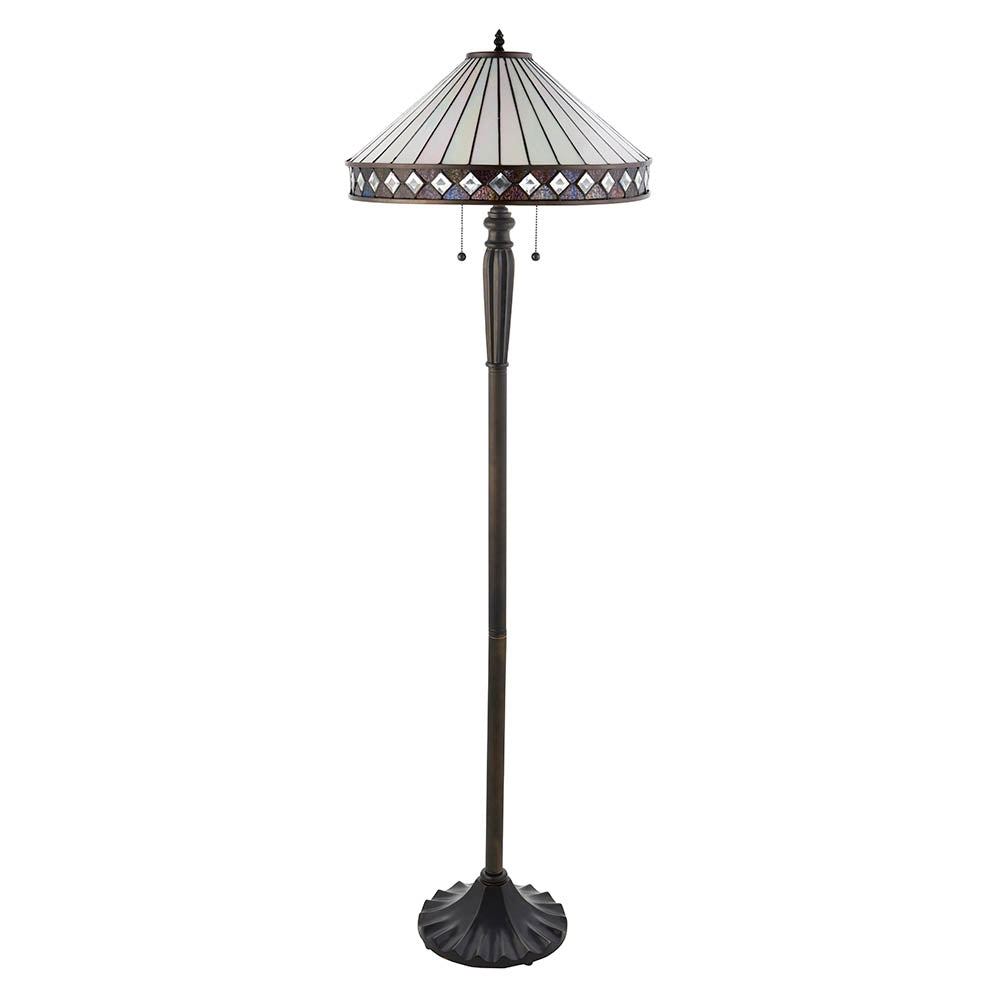 Interiors 1900 Fargo Floor Lamp - Tiffany Glass