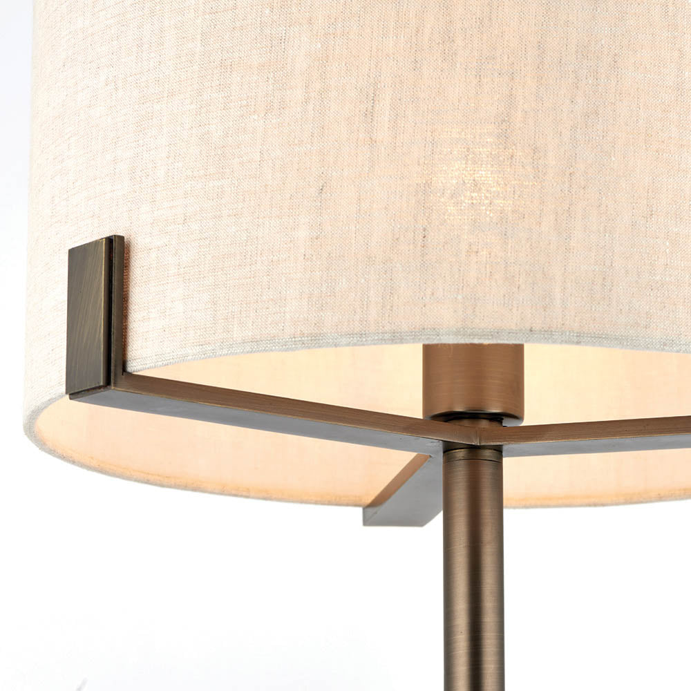 Endon Hayfield Table Lamp - Neutral Linen