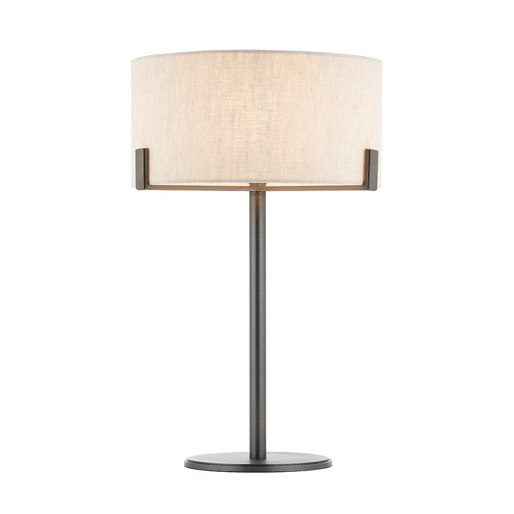 Endon Hayfield Table Lamp - Neutral Linen