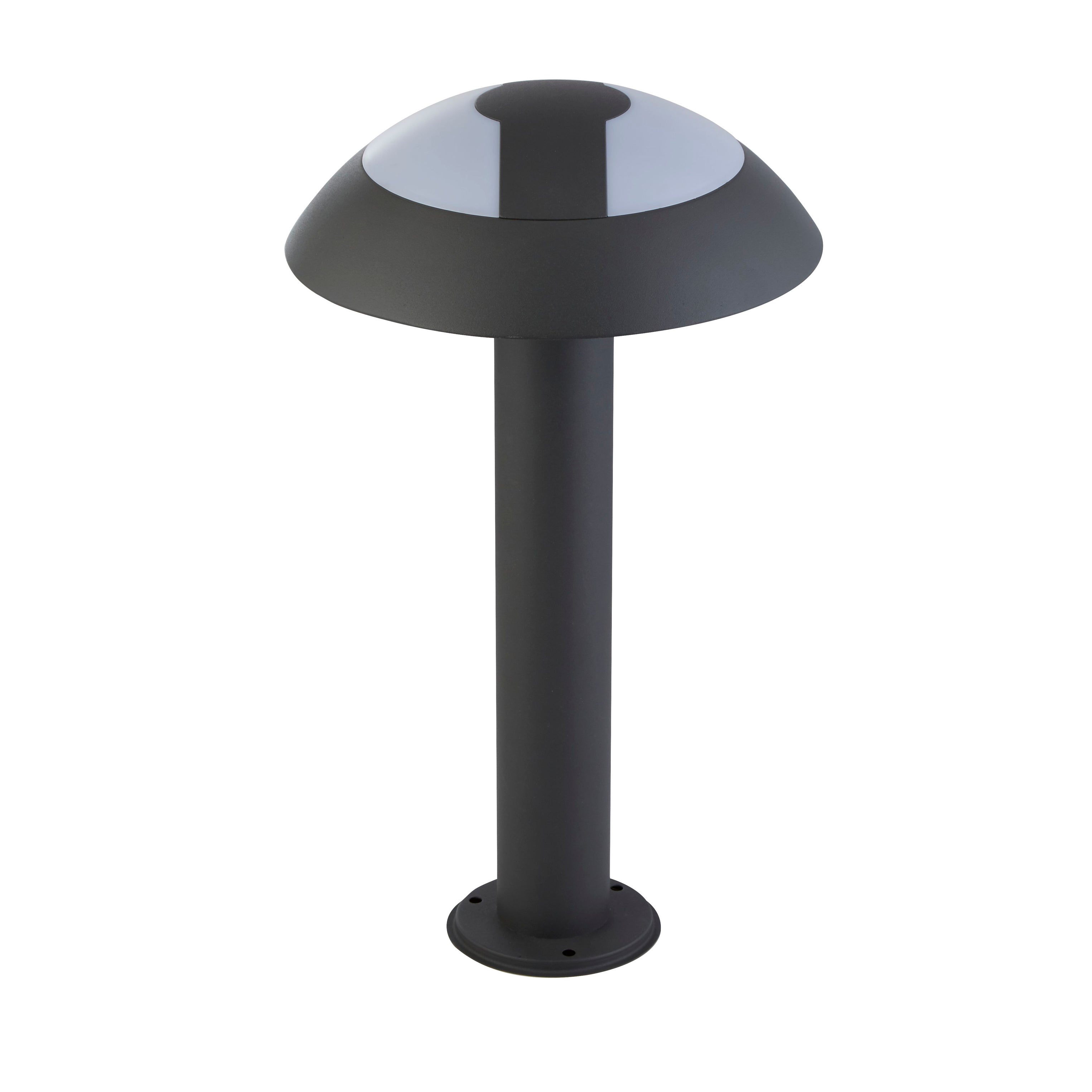 Searchlight Milford 450mm LED Outdoor Post - Dark Grey & Opal Diffuser - IP44