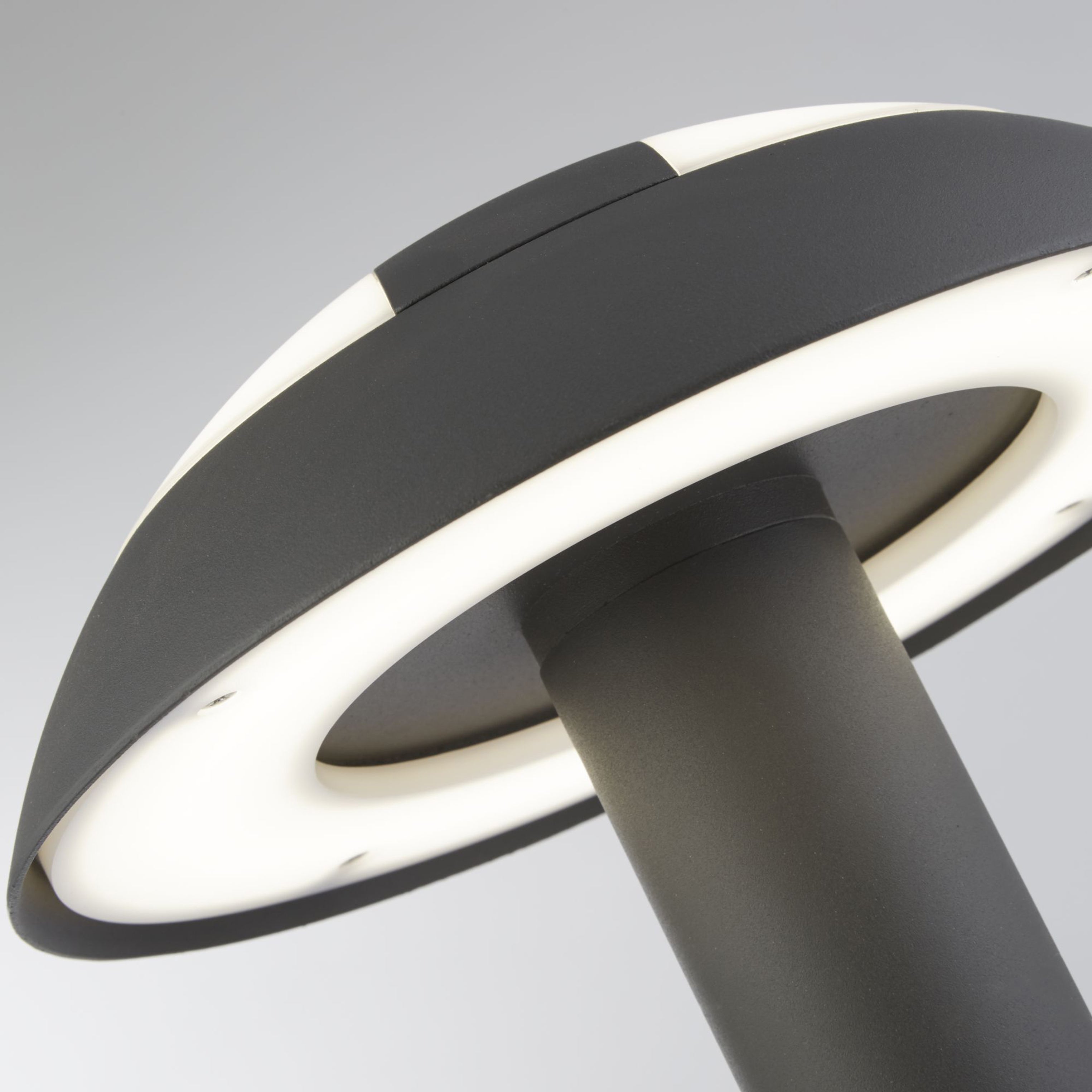 Searchlight Milford 450mm LED Outdoor Post - Dark Grey & Opal Diffuser - IP44