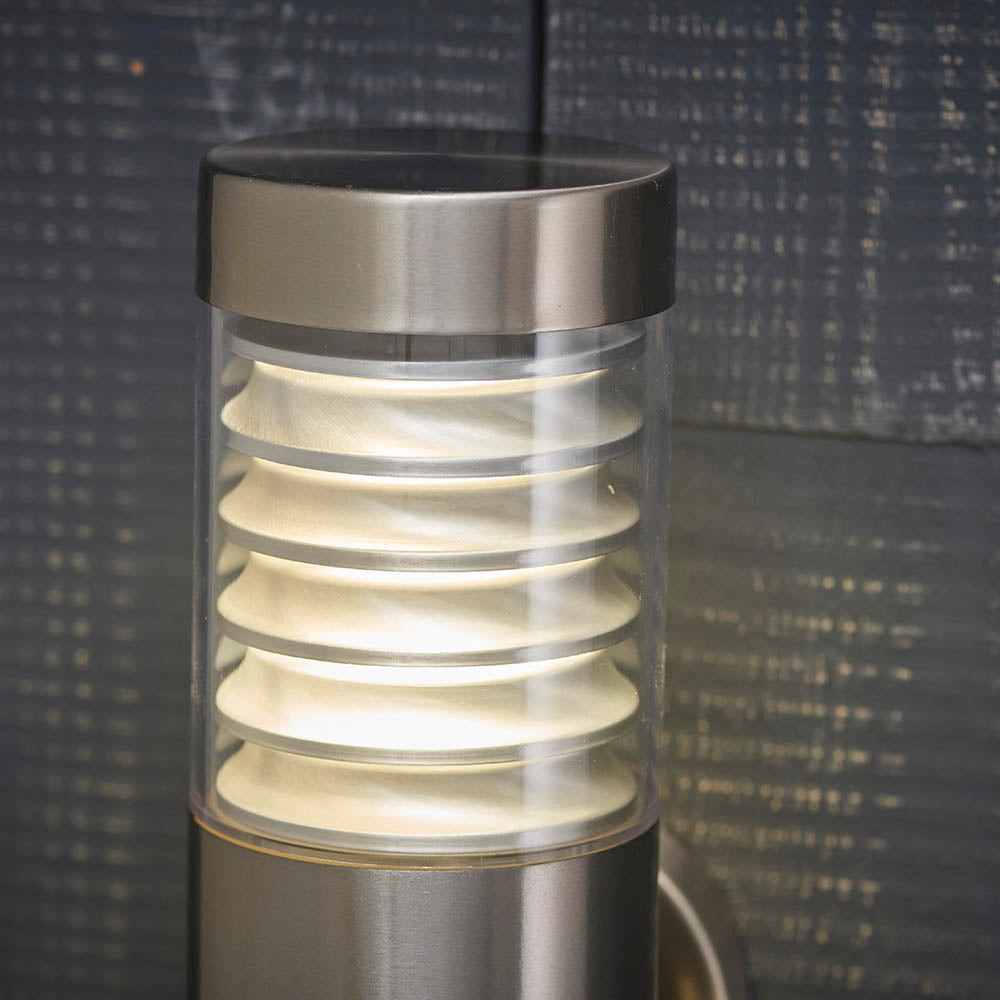 Endon Equinox LED PIR Wall Light - 316 Stainless Steel