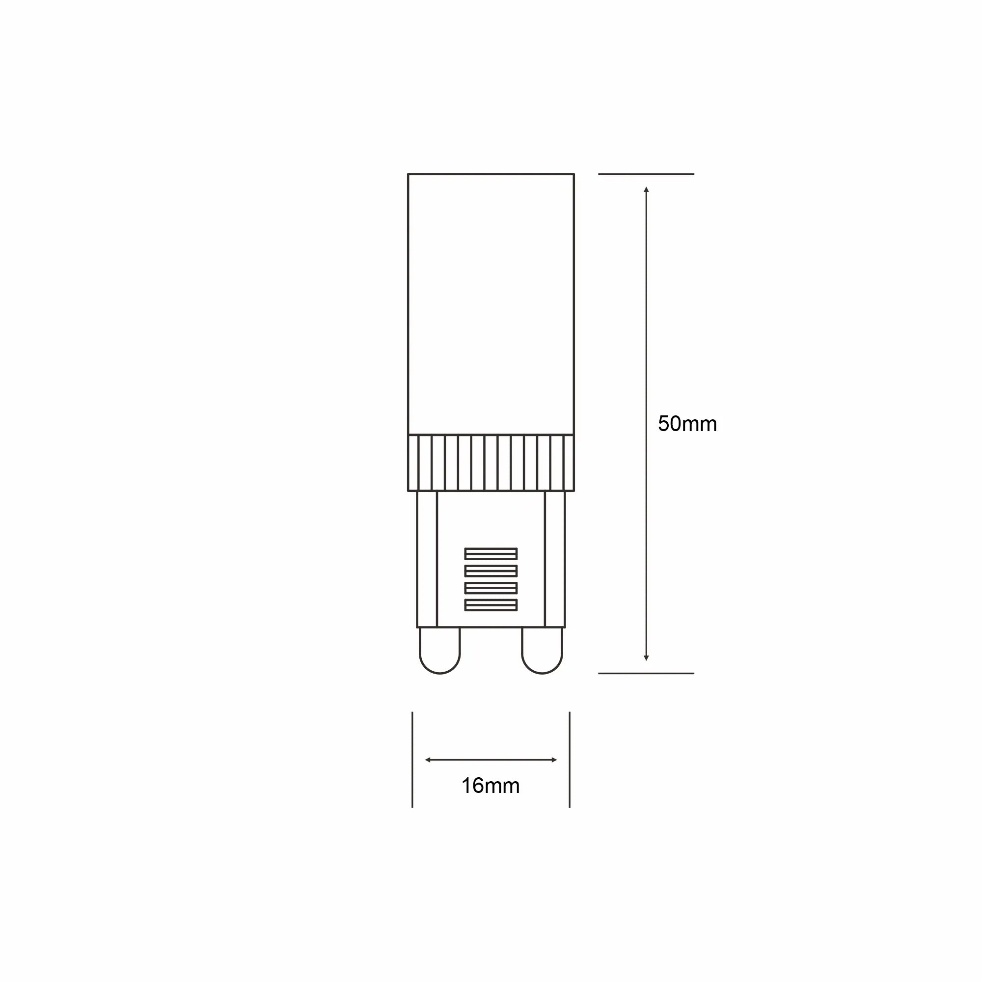 Luxram Pixy G9 LED 4W Lamp - 2700K Warm White - Dimmable