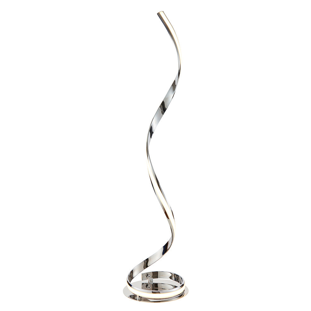Endon Aria Floor Lamp - Chrome Plate & White Acrylic