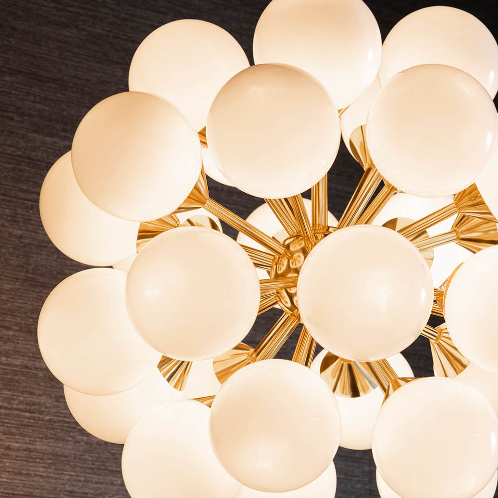 Endon Oscar 28 Light Pendant - Brushed Brass