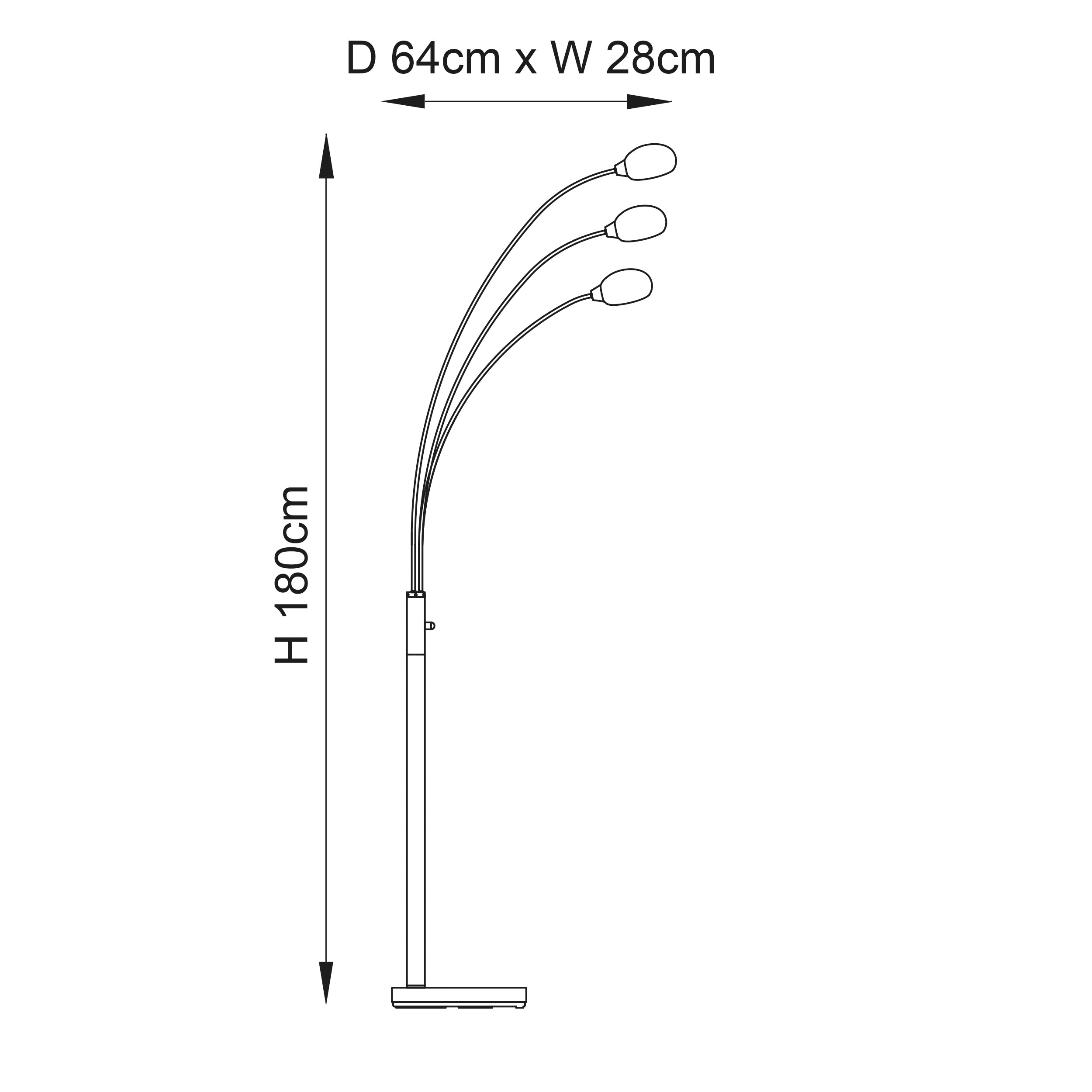 Endon Jaspa 3 Light Floor Lamp - Satin Nickel Plate & White Glass