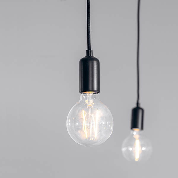 Endon Studio 6 Light Multi-Drop Pendant - Matt Black