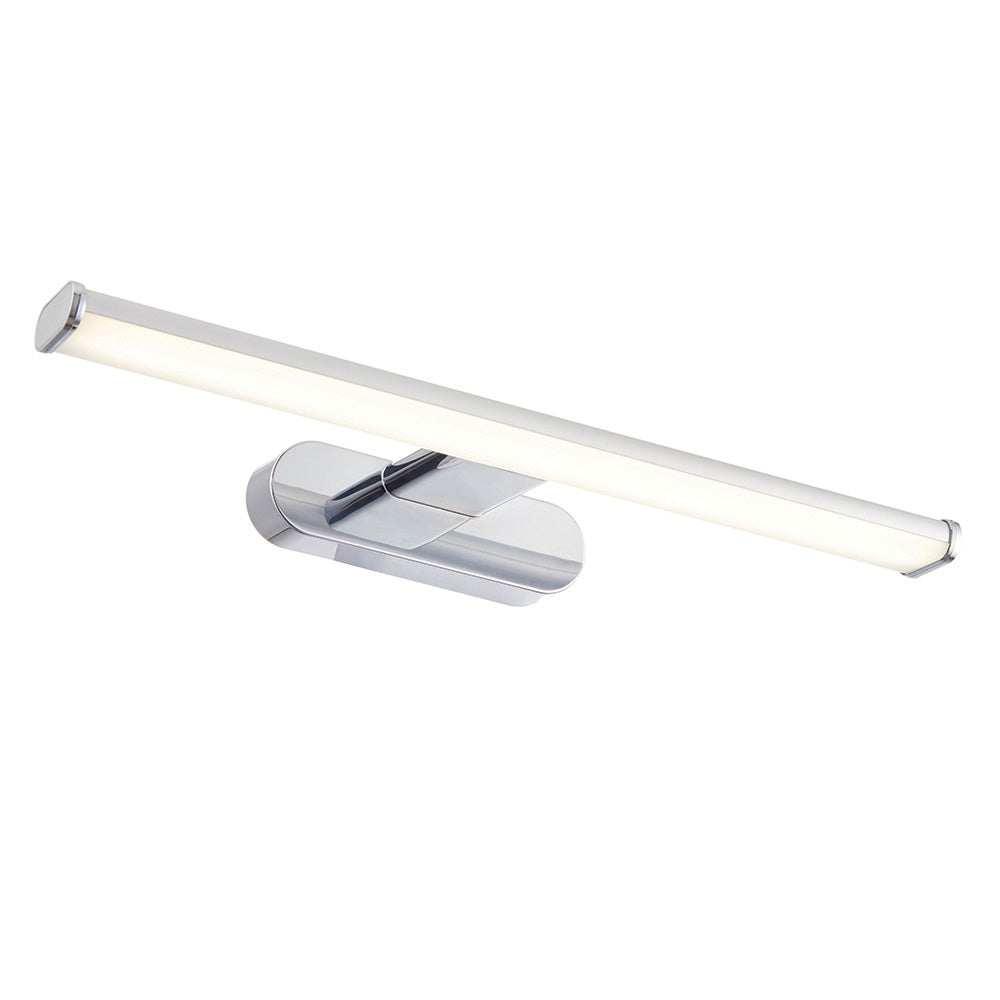 Endon Moda Single Light Wall Light - Chrome Effect & Frosted Plastic