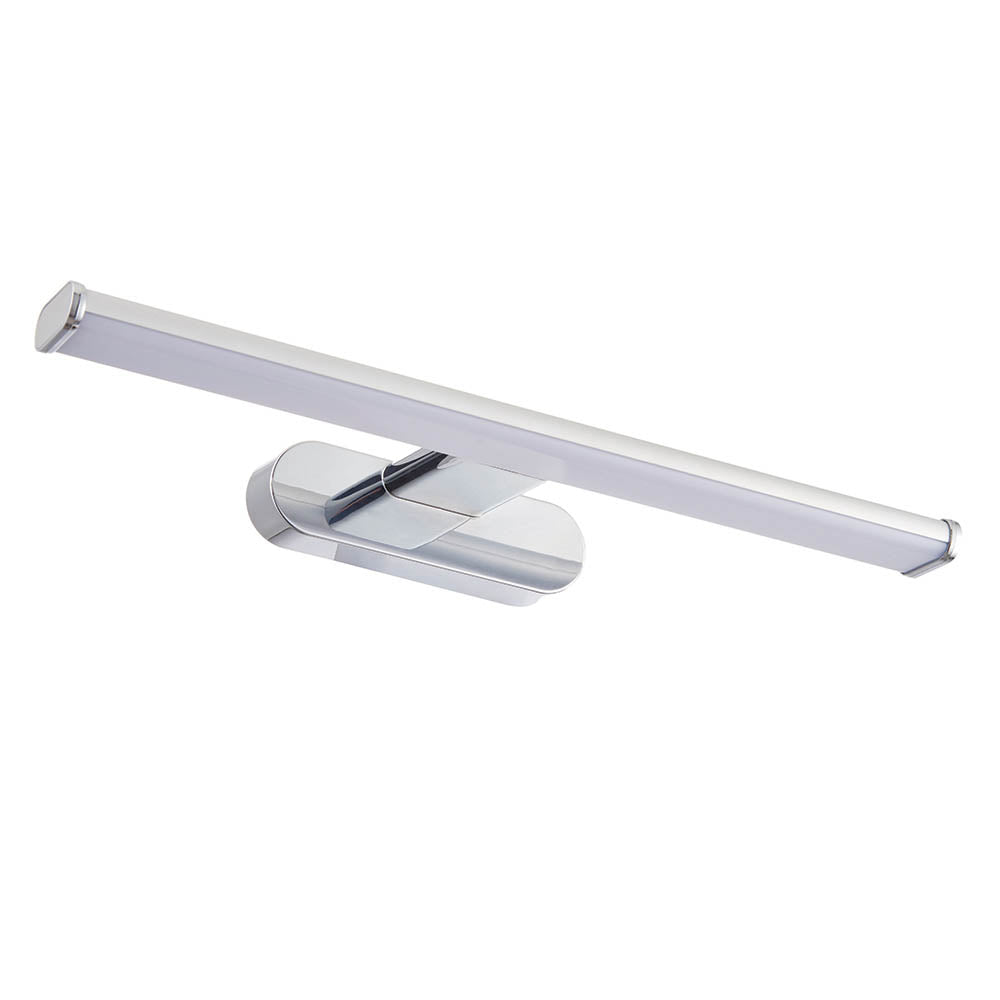 Endon Moda Single Light Wall Light - Chrome Effect & Frosted Plastic
