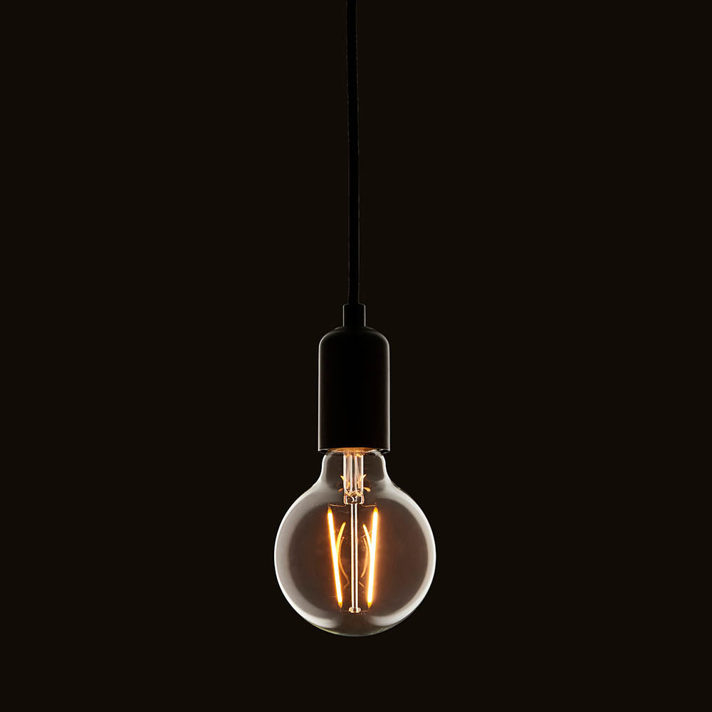 Endon E27 LED 2W 95mm Globe Bulb - 2200K - Non-Dimmable - Clear Glass