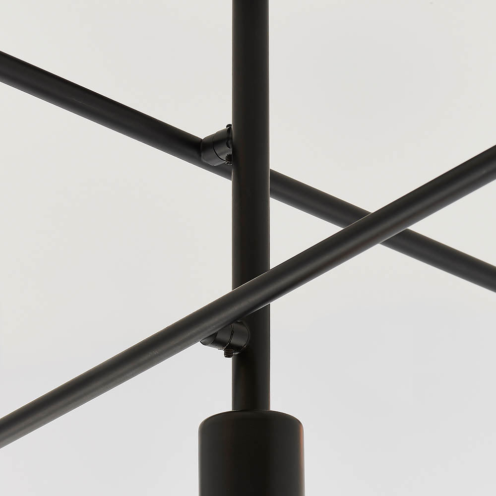 Endon Studio 5 Light Semi Flush Fitting - Matt Black