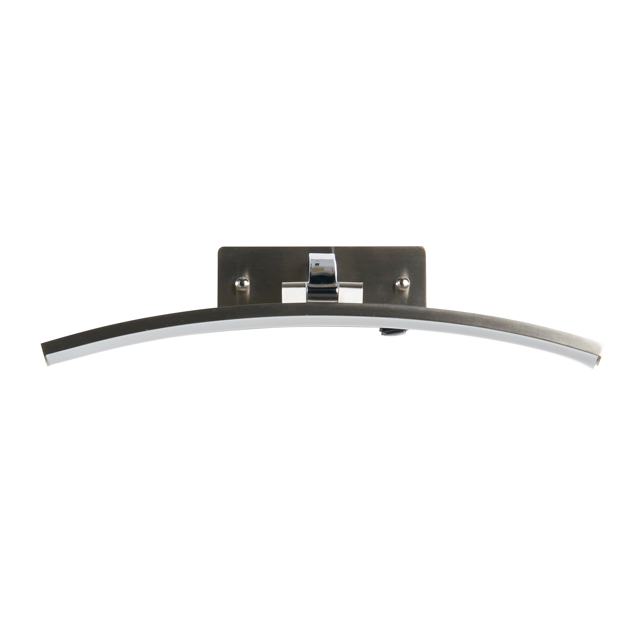 Searchlight Samuel 40cm Picture Light - Satin Silver & Polished Chrome