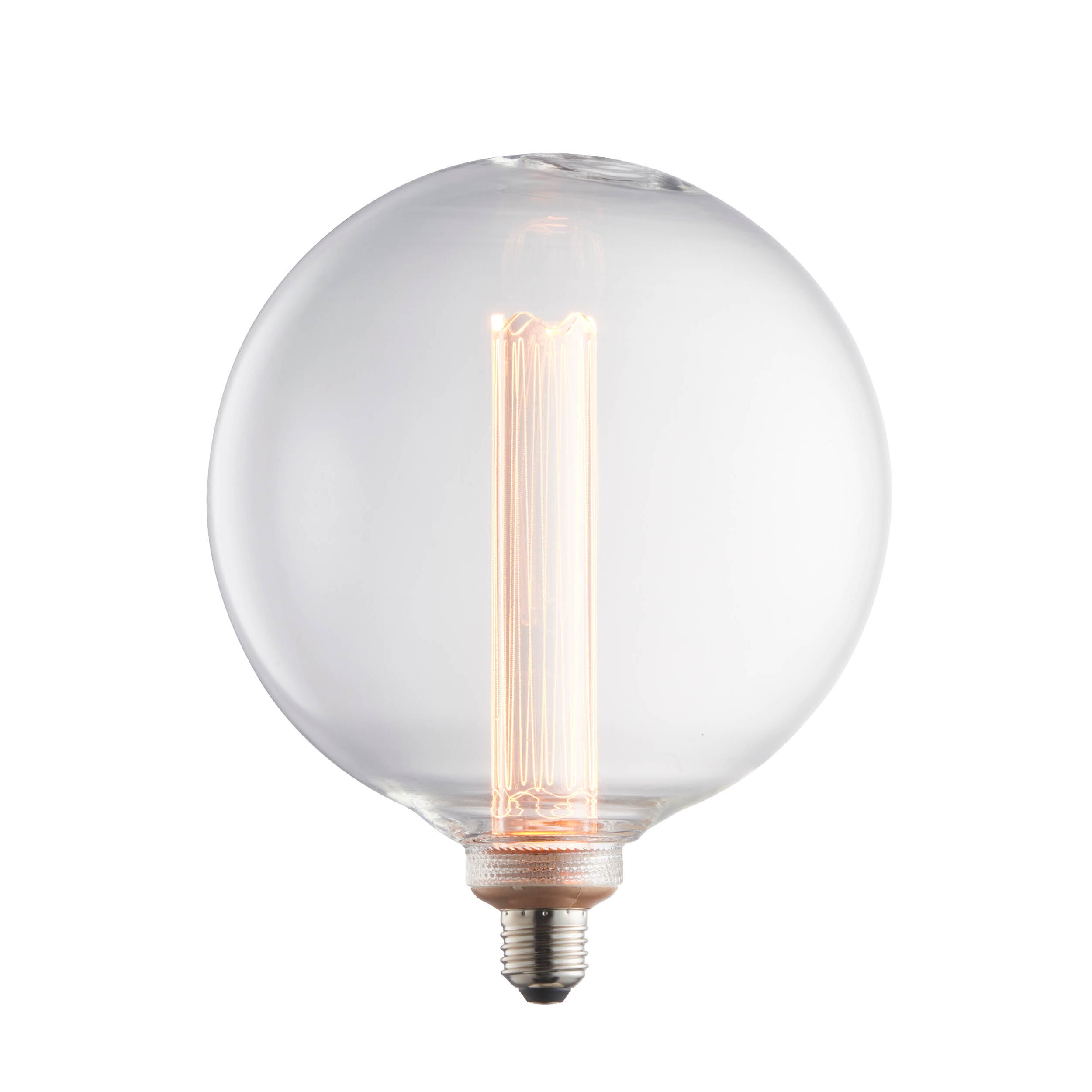 Endon Globe Single E27 LED 2.8W Bulb - 2000K - Non-Dimmable - Clear Glass