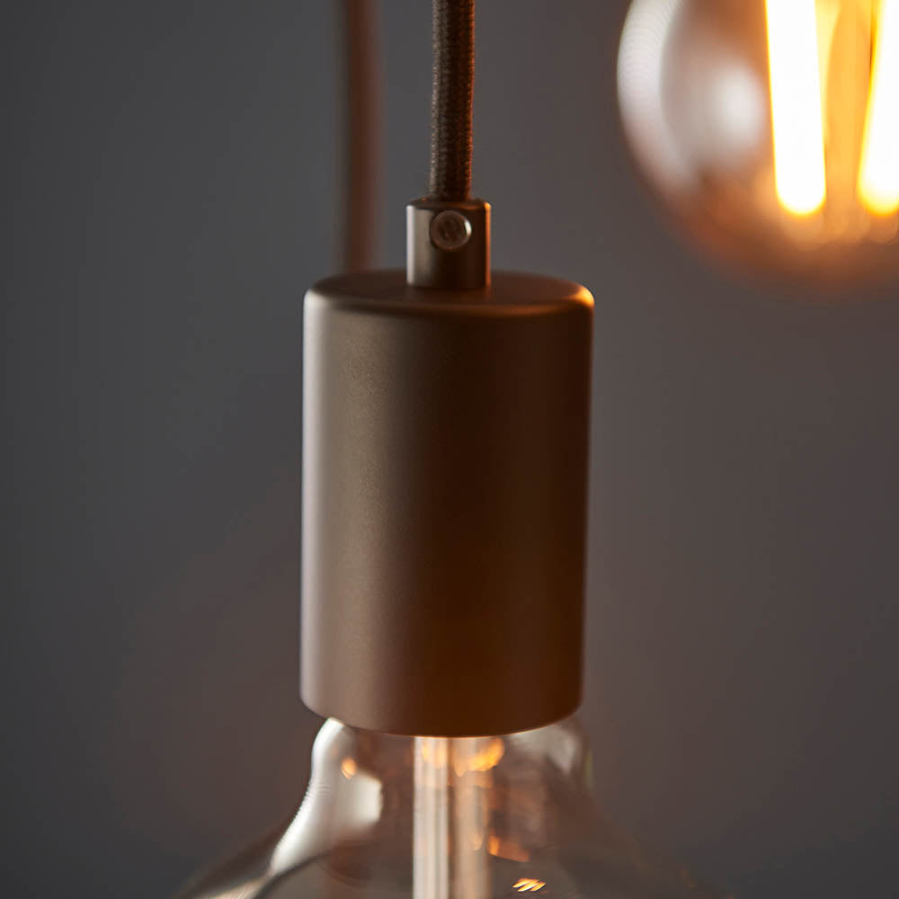 Endon Studio 6 Light Pendant  - Matt Black
