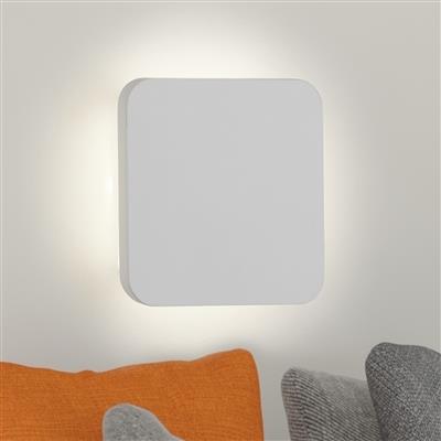 Searchlight Glaisher LED White Plaster Wall Light