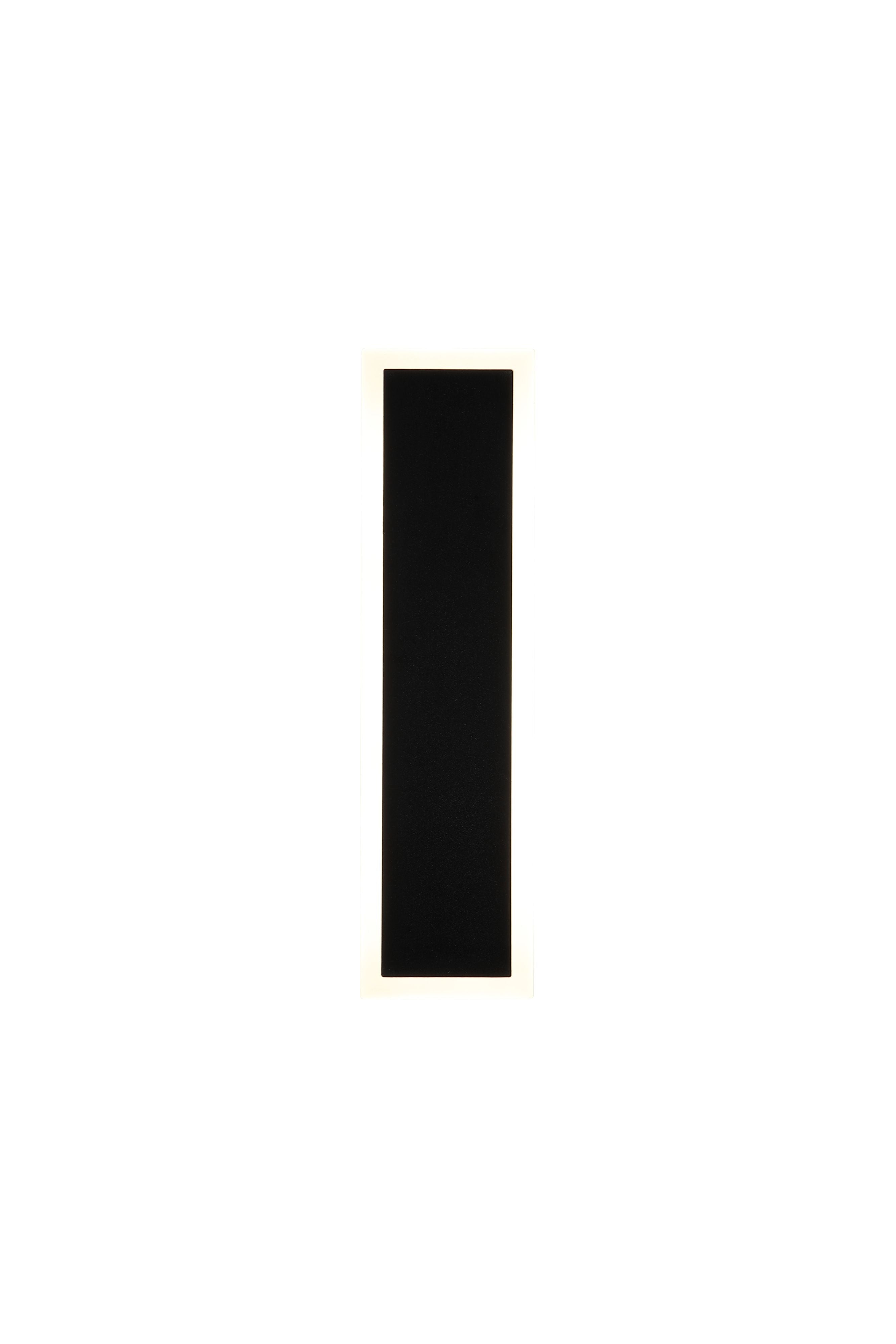 Searchlight Bordo II Square LED Outdoor Wall Light, 300mm, shown switched off against a white background