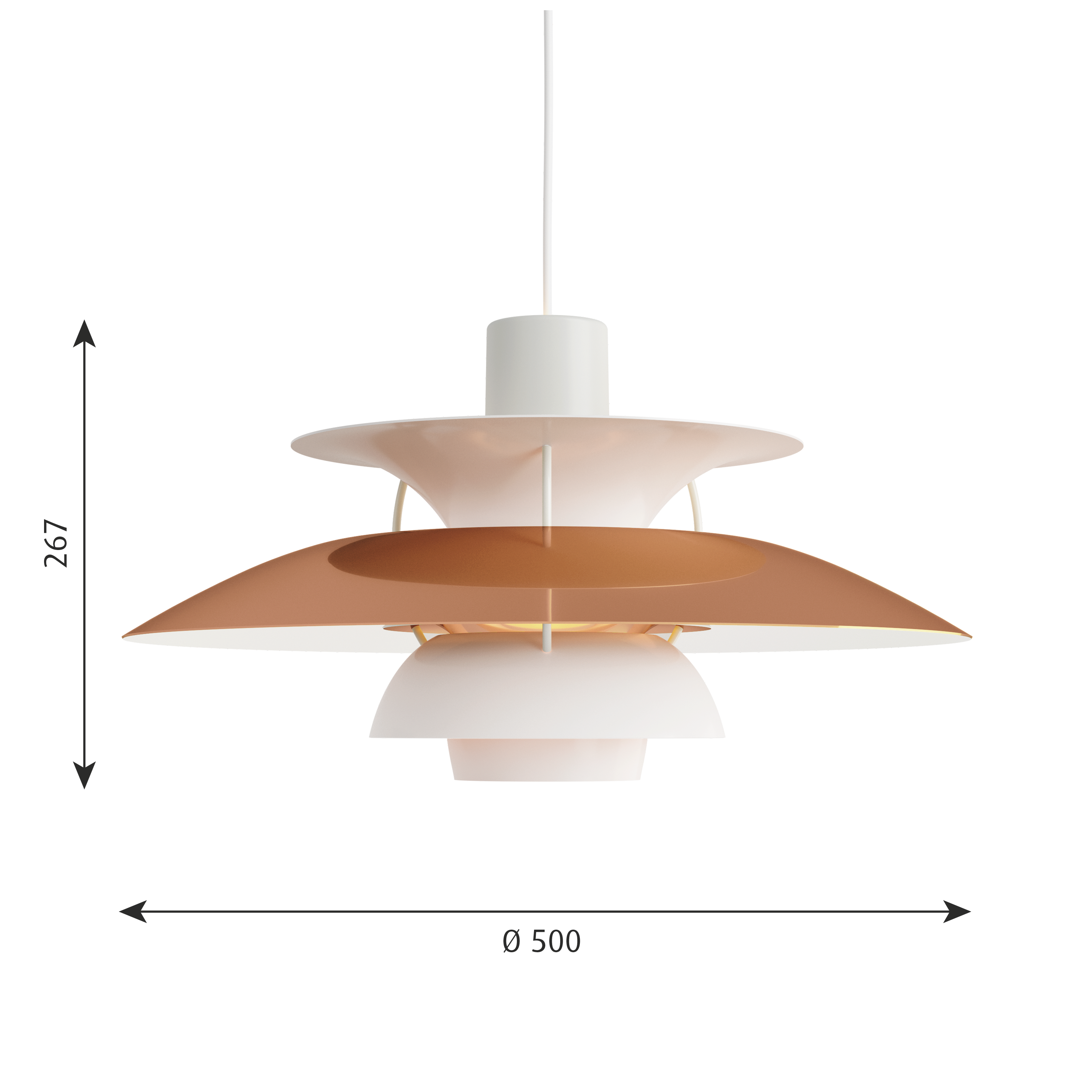 Louis Poulsen PH 5 Pendant Light - Metallic Collection