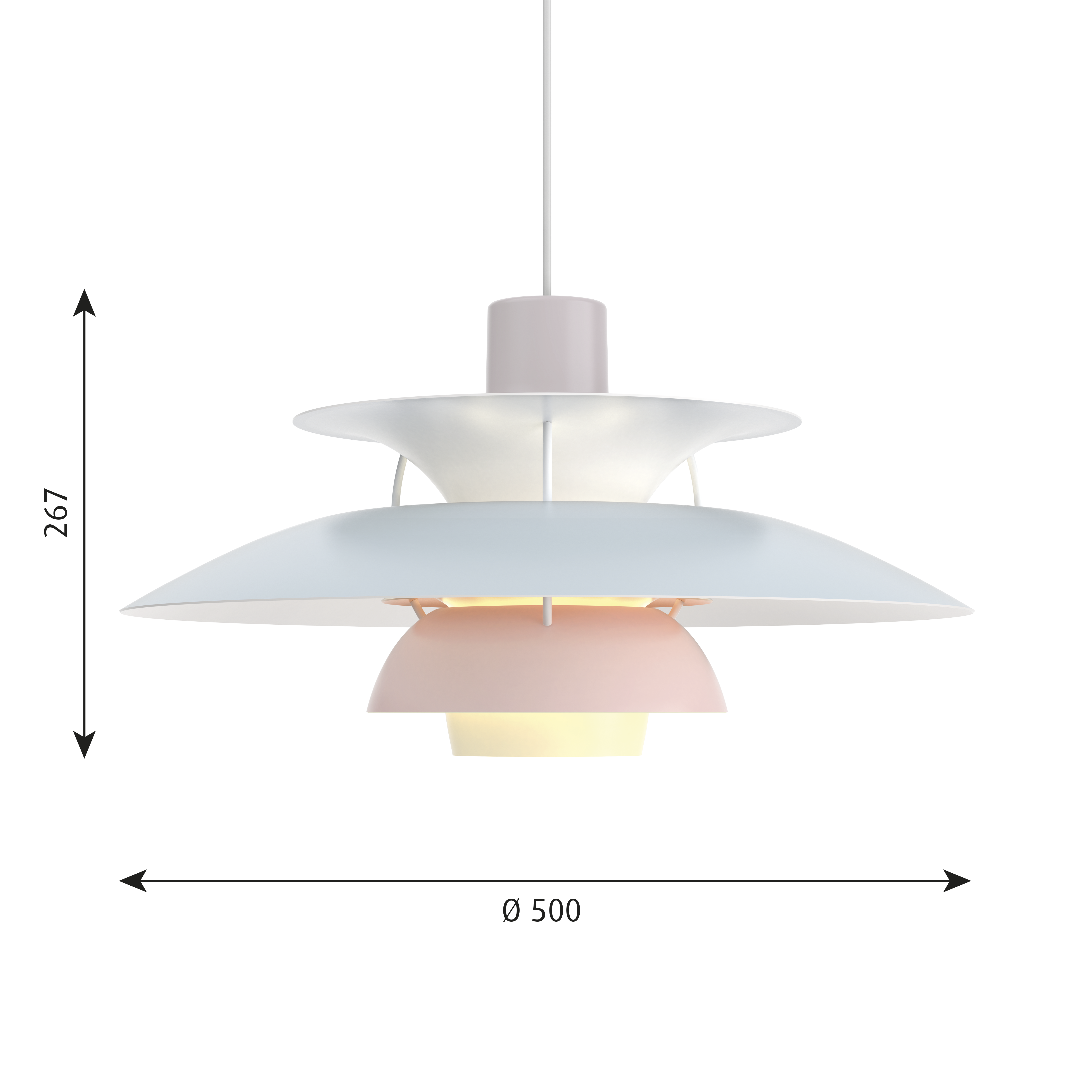Louis Poulsen PH 5 Pendant Light - Pastels Collection