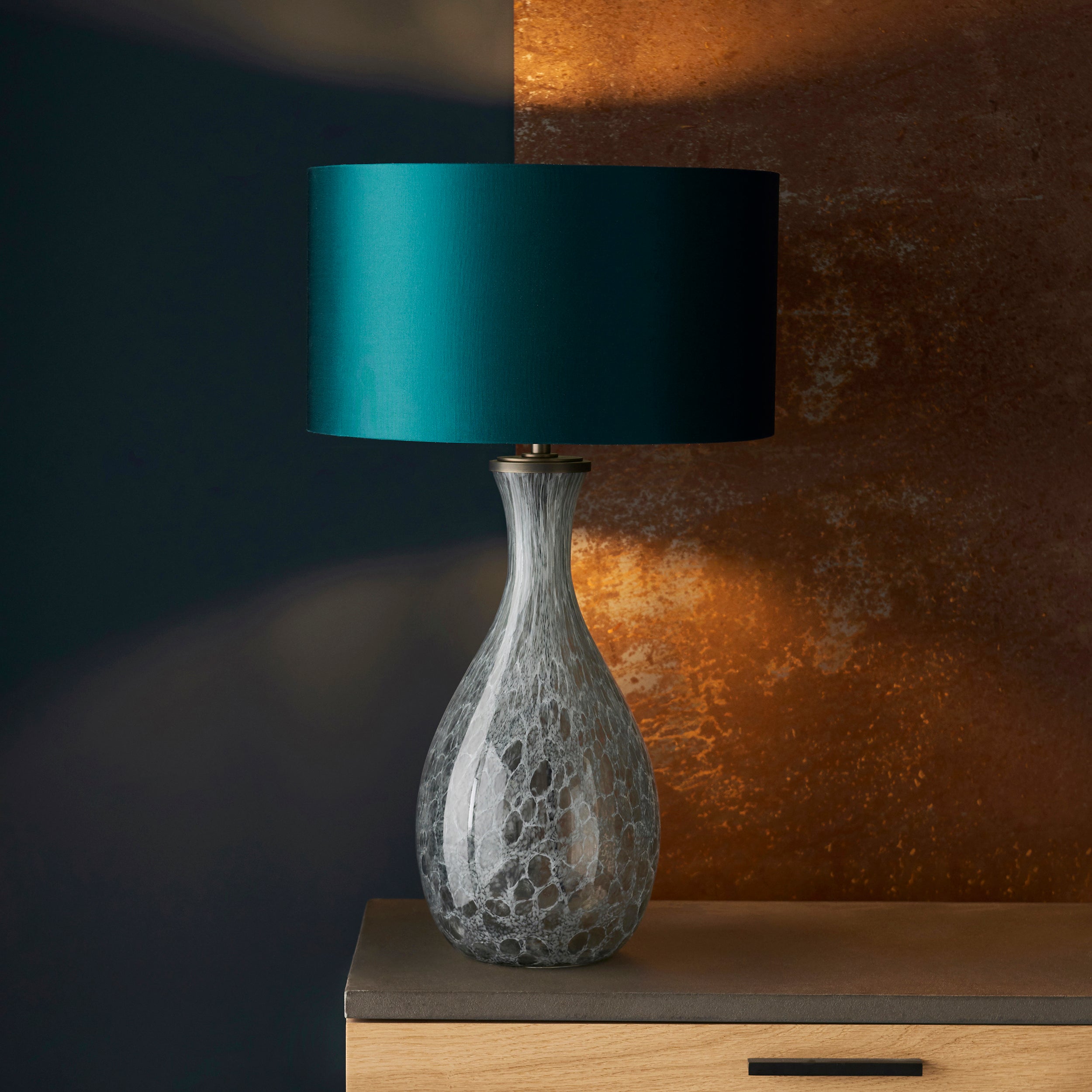 Endon Merula Table Lamp - Glass - Base Only - 51cm Tall