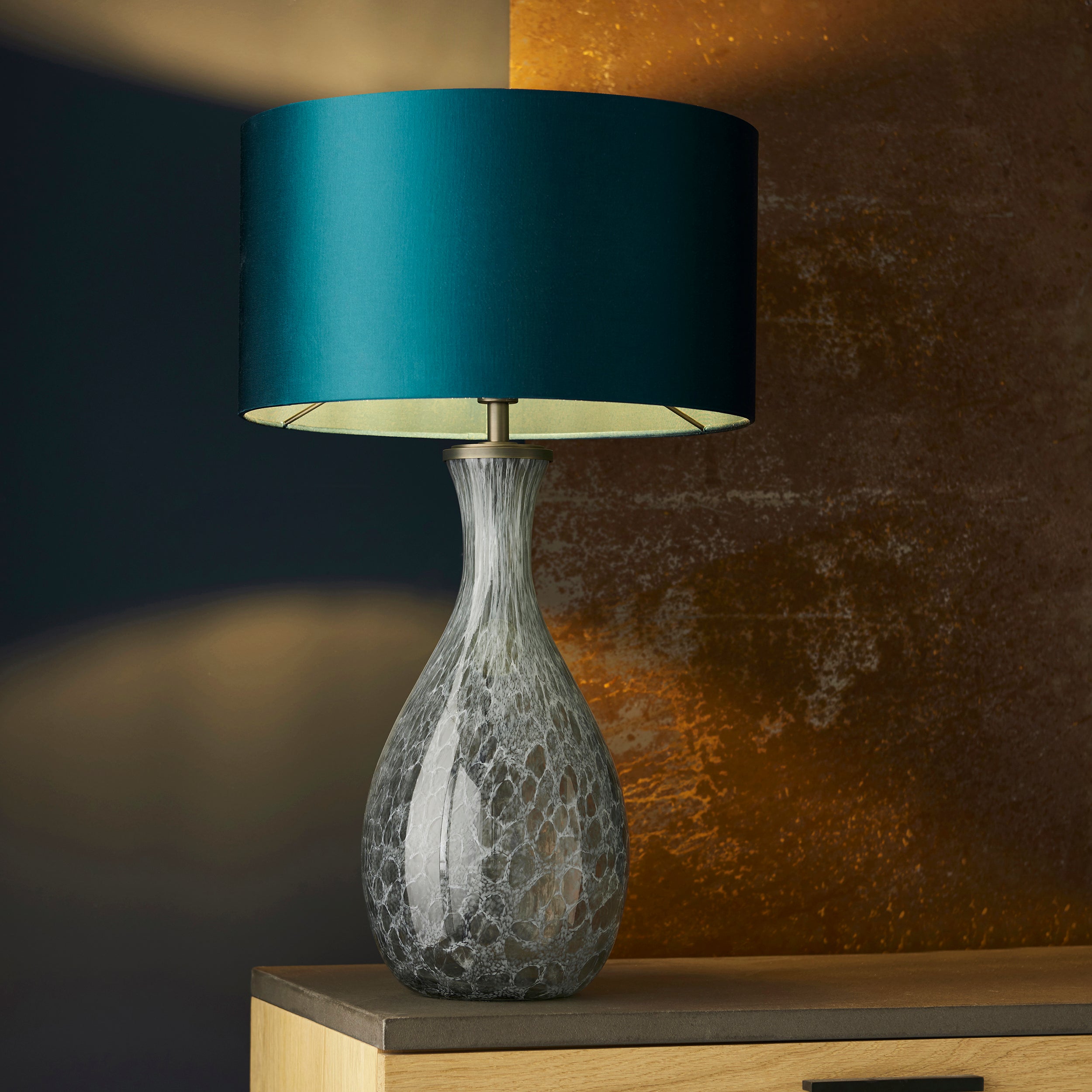 Endon Merula Table Lamp - Glass - Base Only - 51cm Tall
