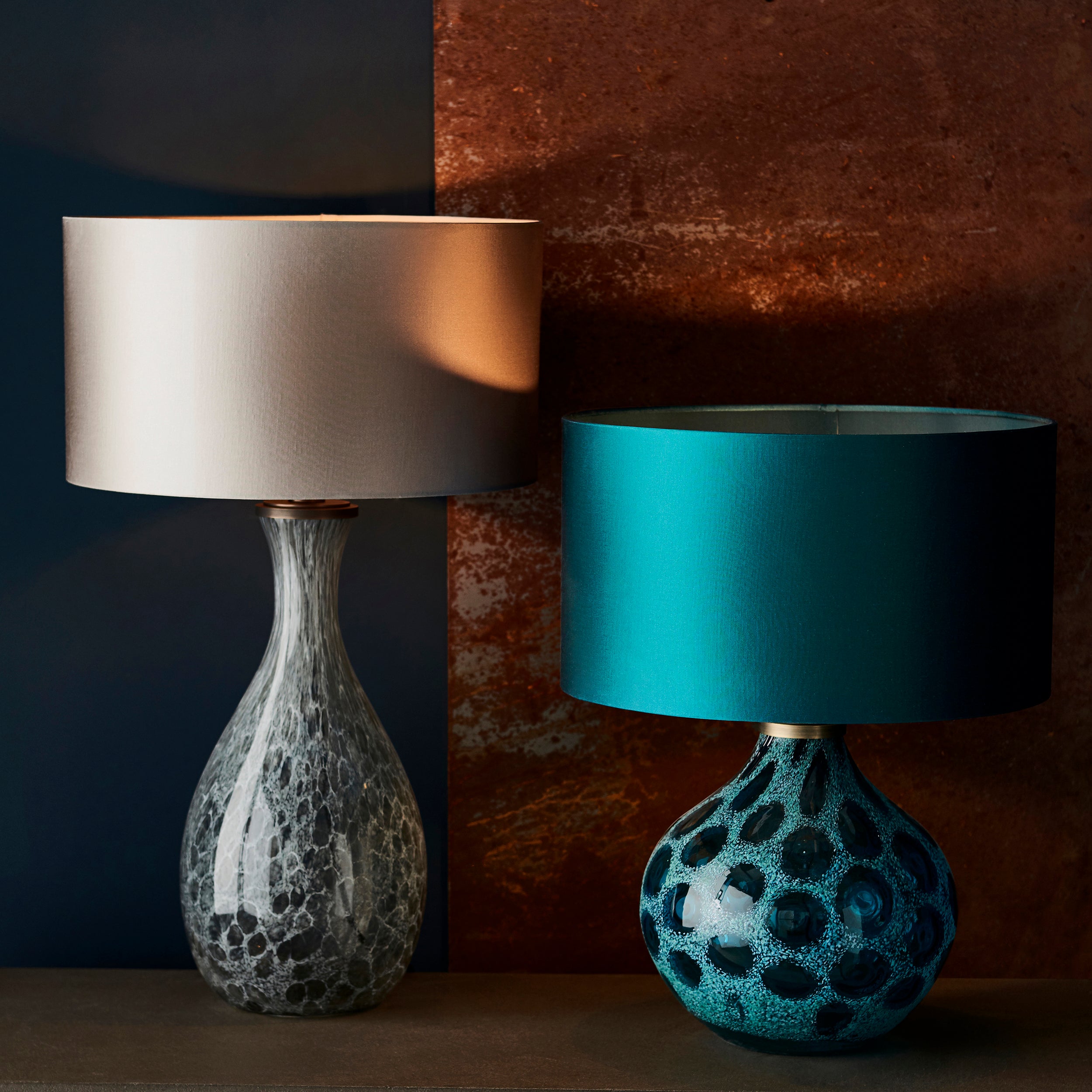 Endon Merula Table Lamp - Glass - Base Only - 51cm Tall