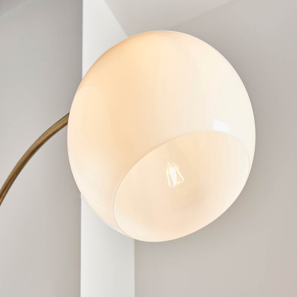 Endon Otto Floor Lamp - Black Marble Base