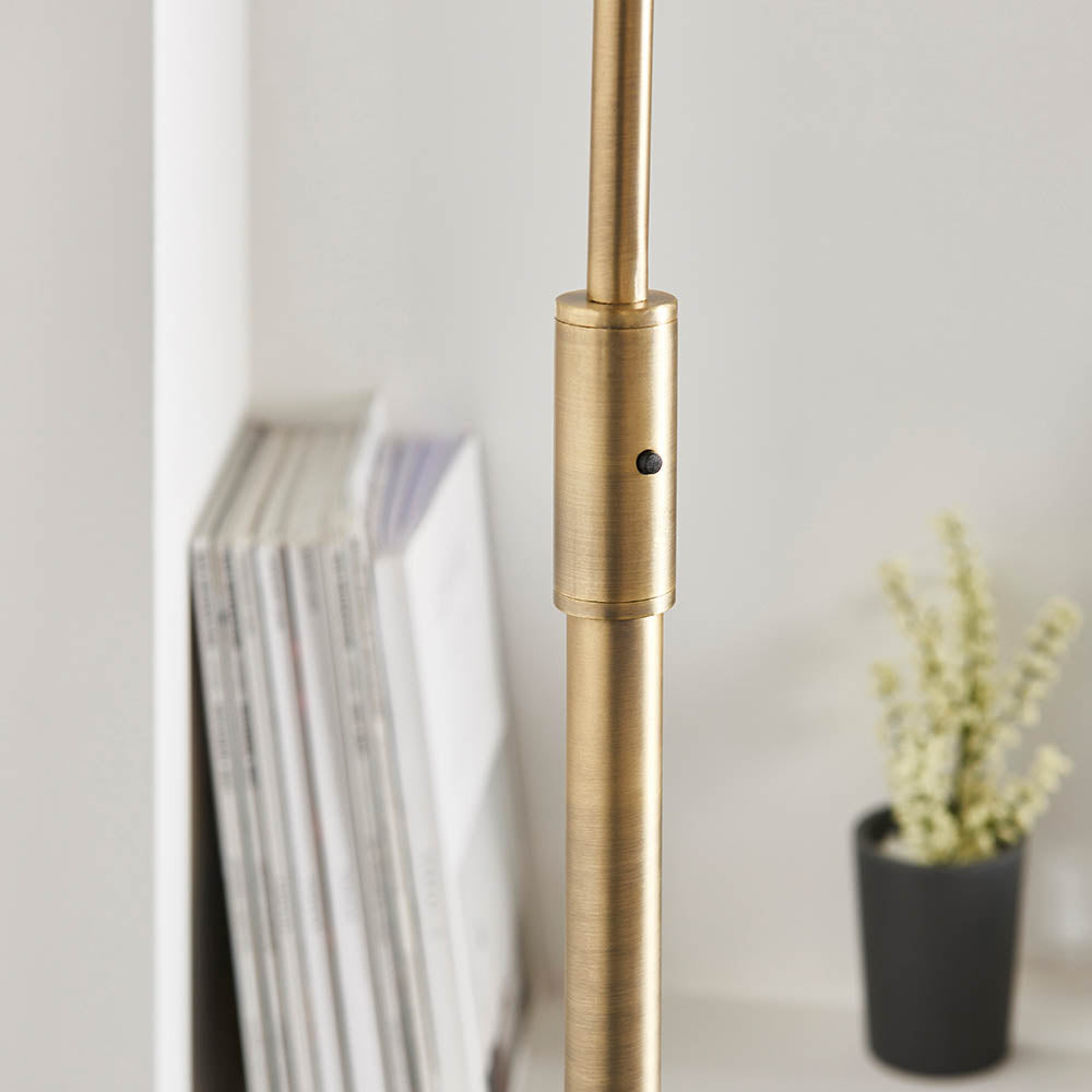 Endon Otto Floor Lamp - Black Marble Base
