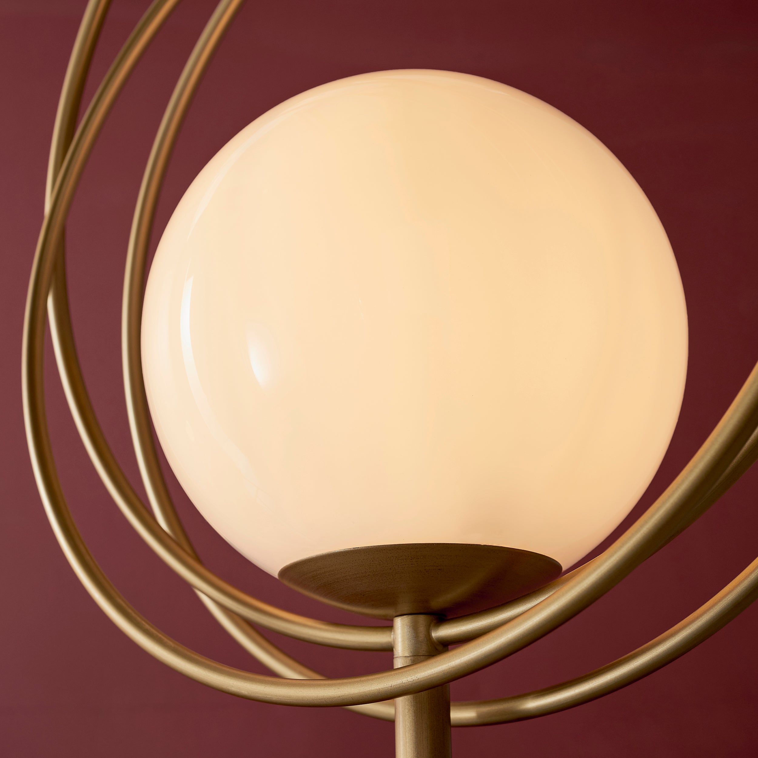 Endon Saturn Floor Lamp - Brushed Gold