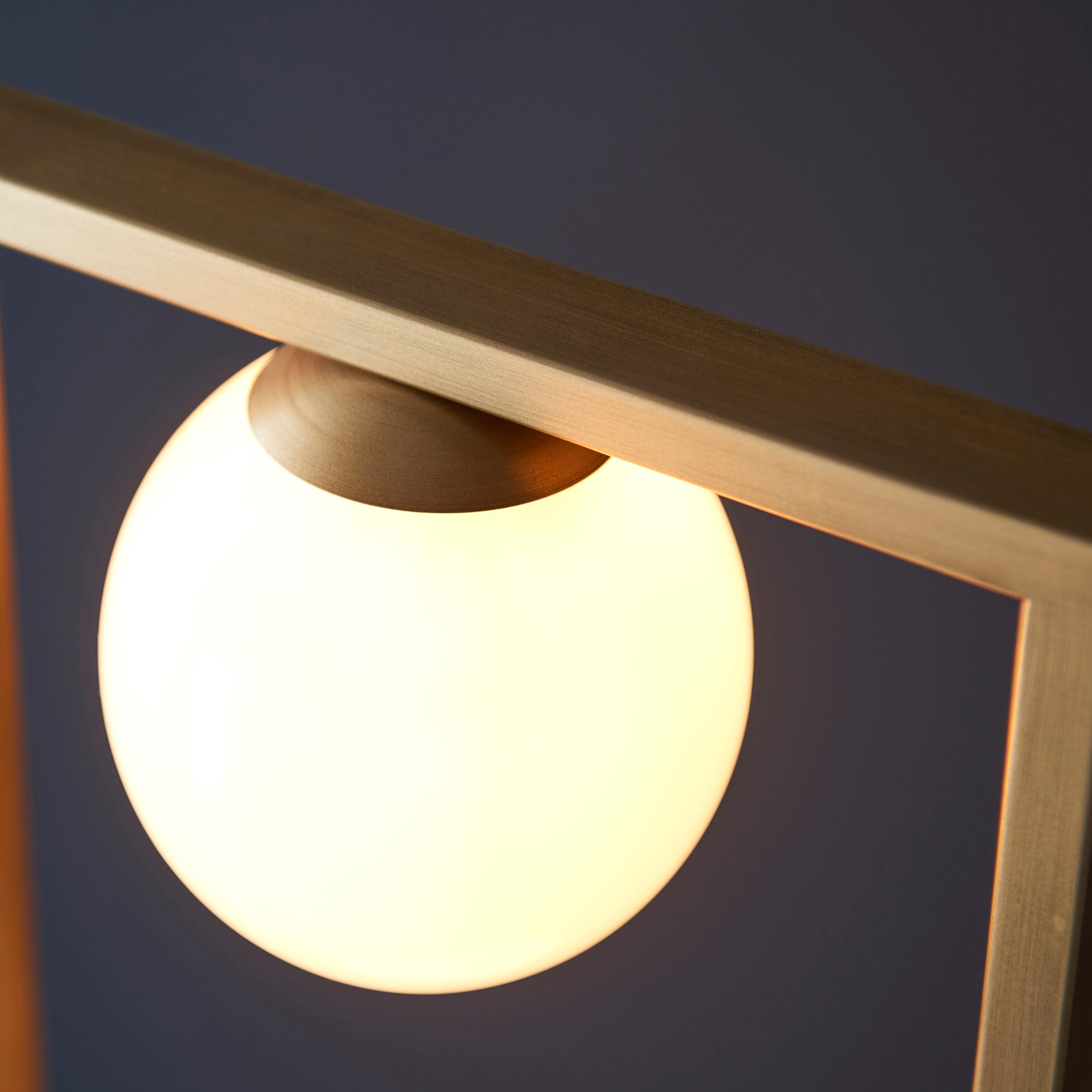 Endon Teo 3 Light Floor Lamp - Brushed Gold