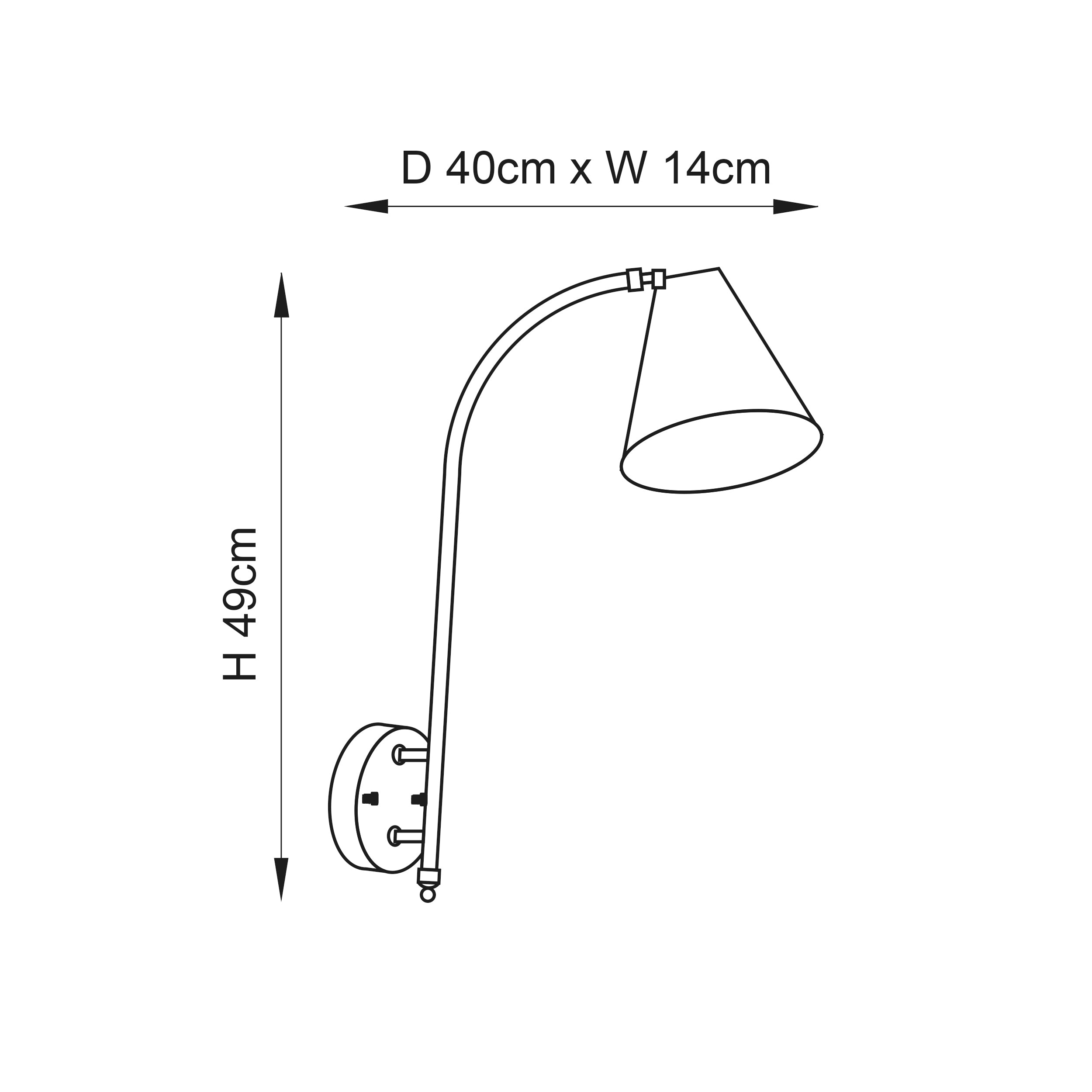 Endon Radha Single Light Wall Light - Antique Solid Brass