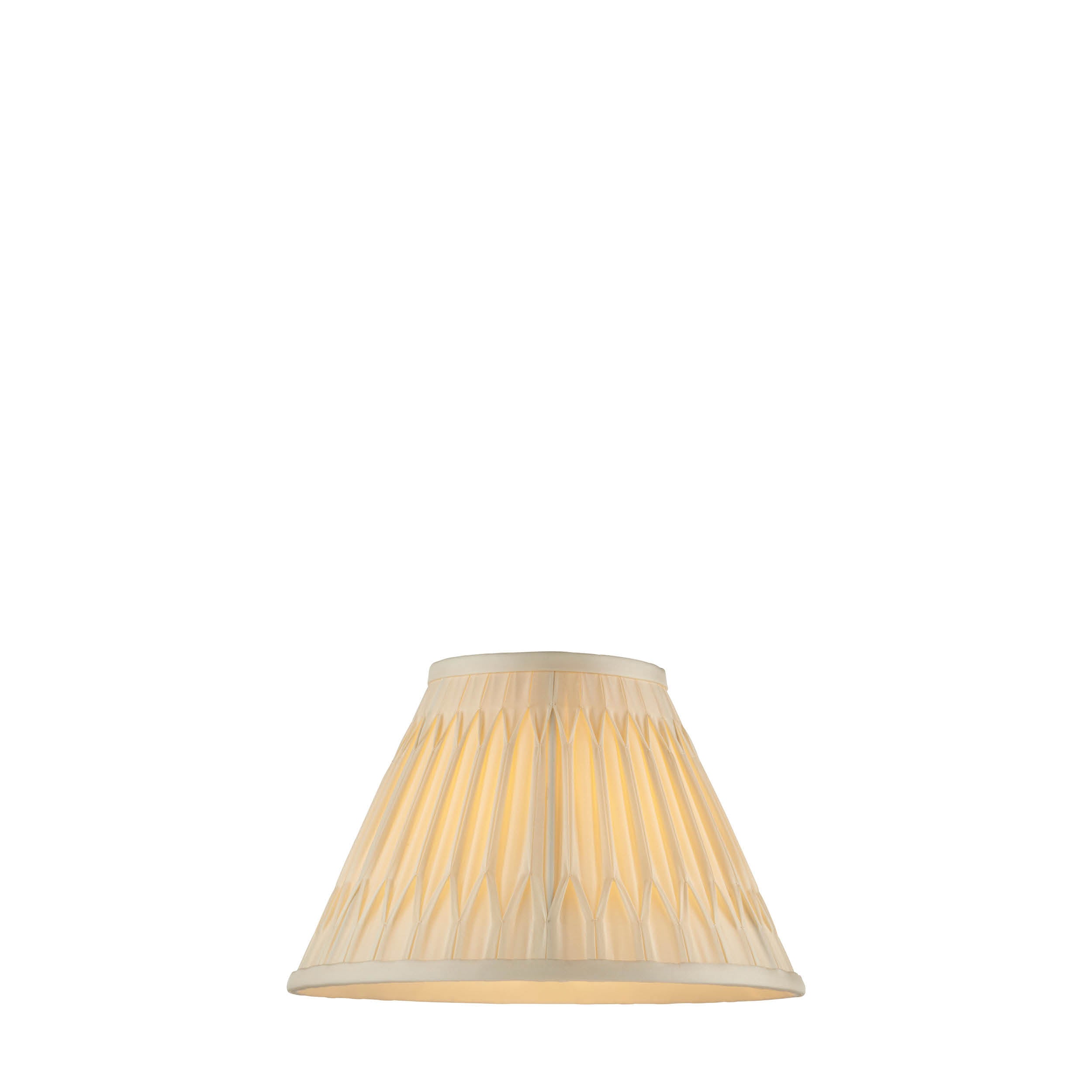 Endon Chatsworth 10" Single Light Shade - Ivory Silk - Shade Only