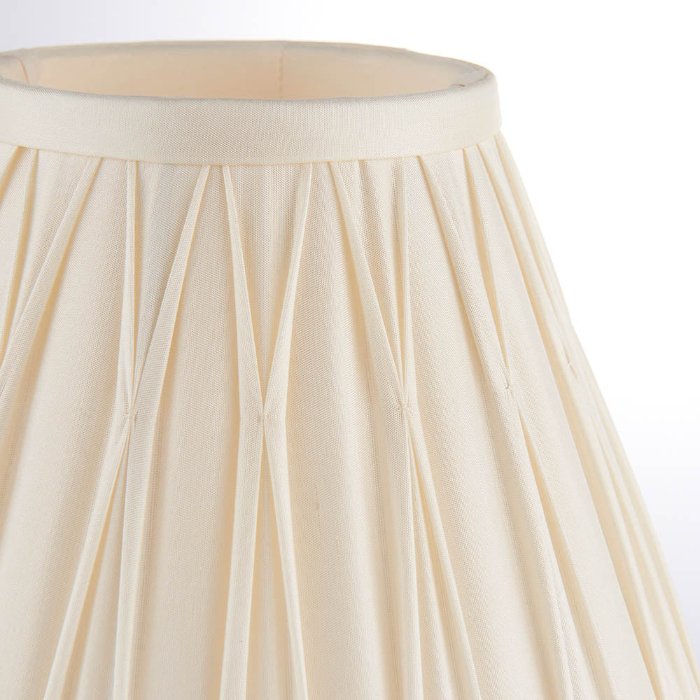 Endon Chatsworth 8" Single Light Shade - Ivory Silk - Shade Only