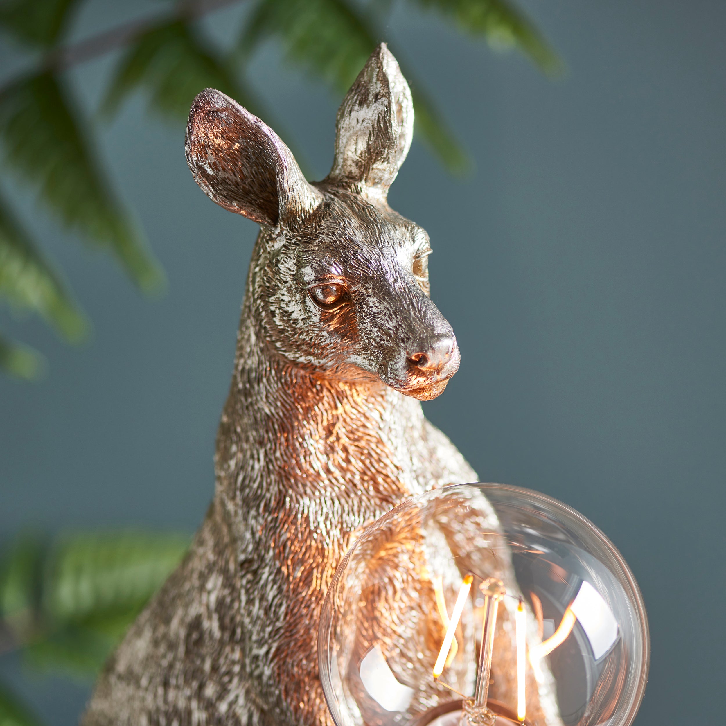 Endon Skippy The Kangaroo Table Lamp - Vintage Silver