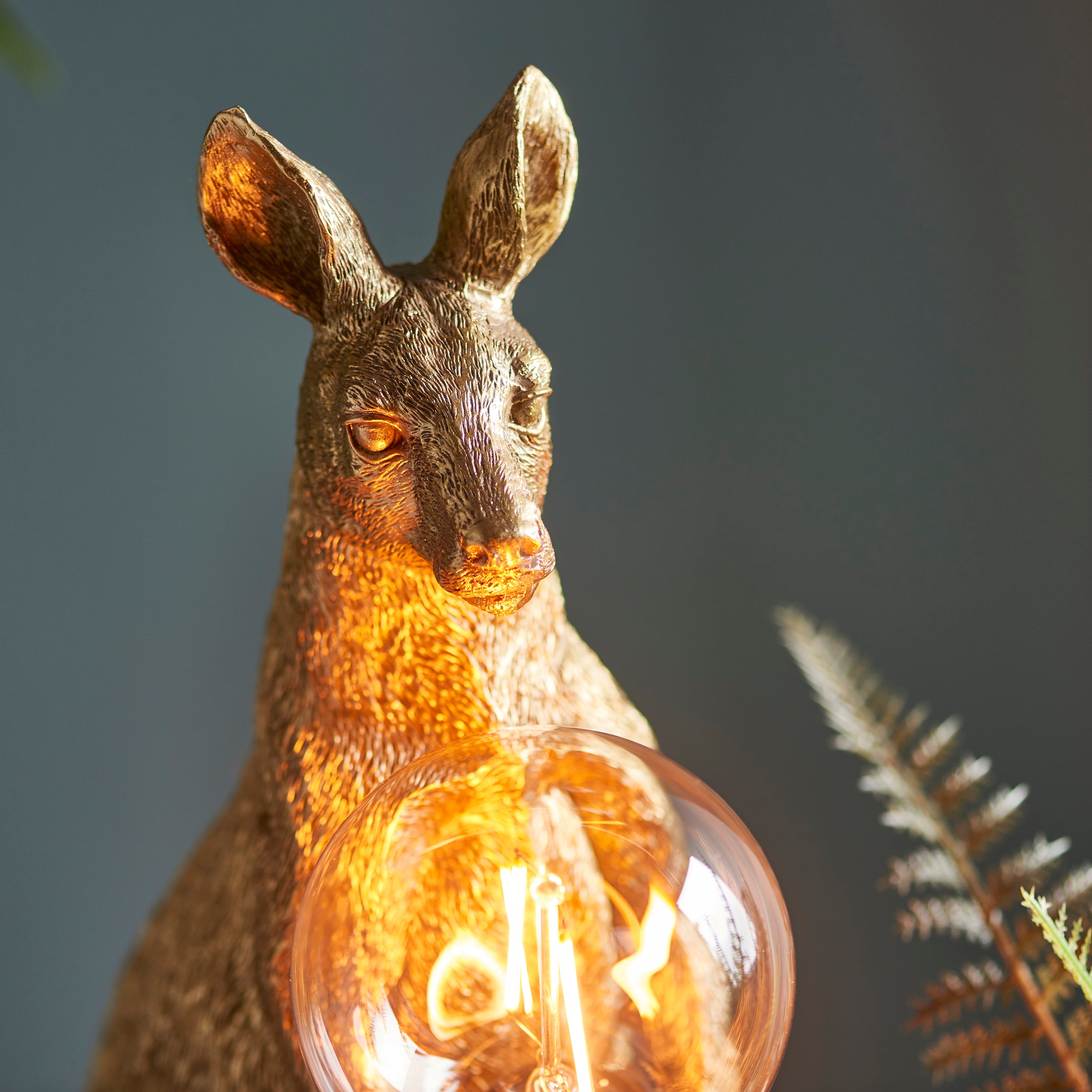 Endon Skippy The Kangaroo Table Lamp - Vintage Gold