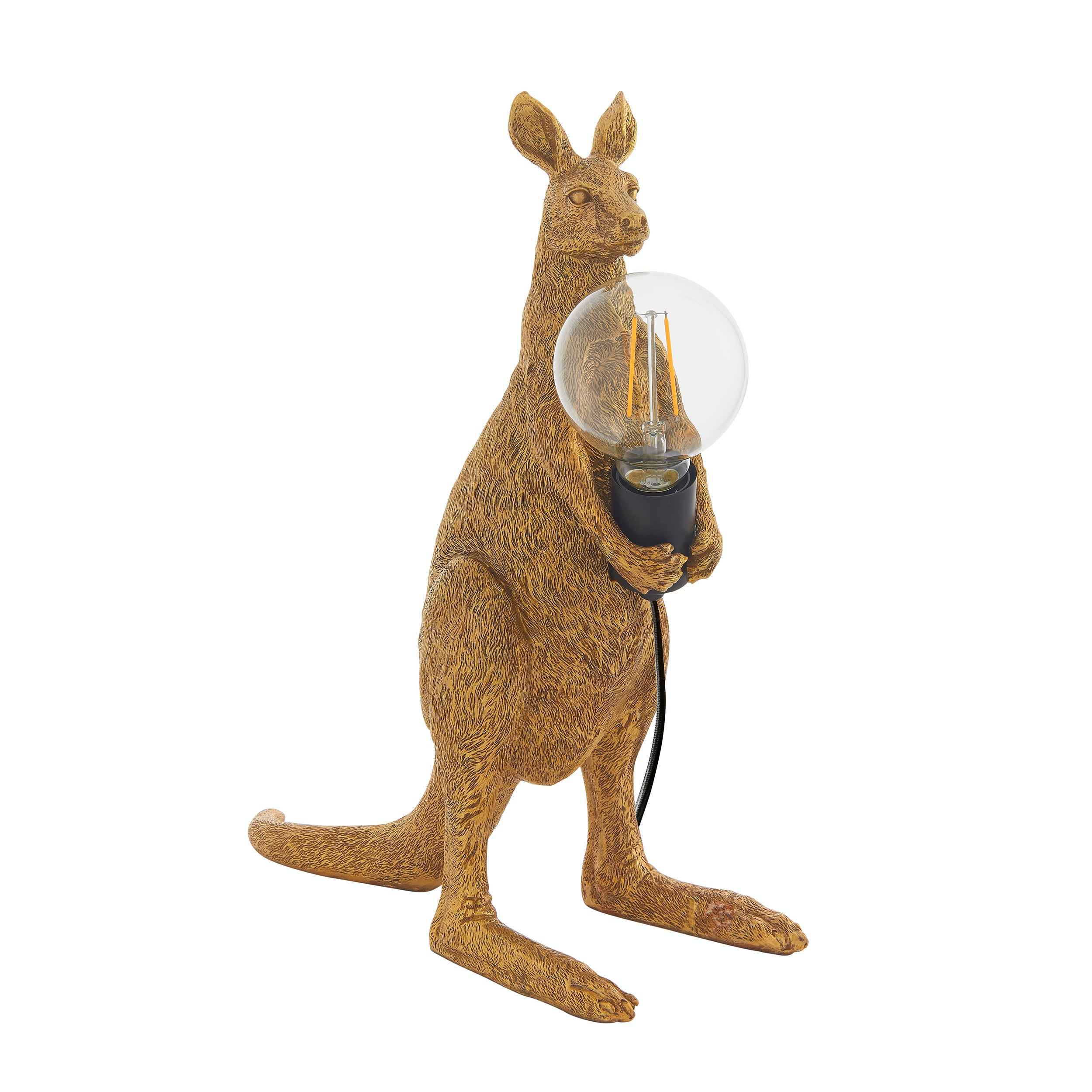 Endon Skippy The Kangaroo Table Lamp - Vintage Gold