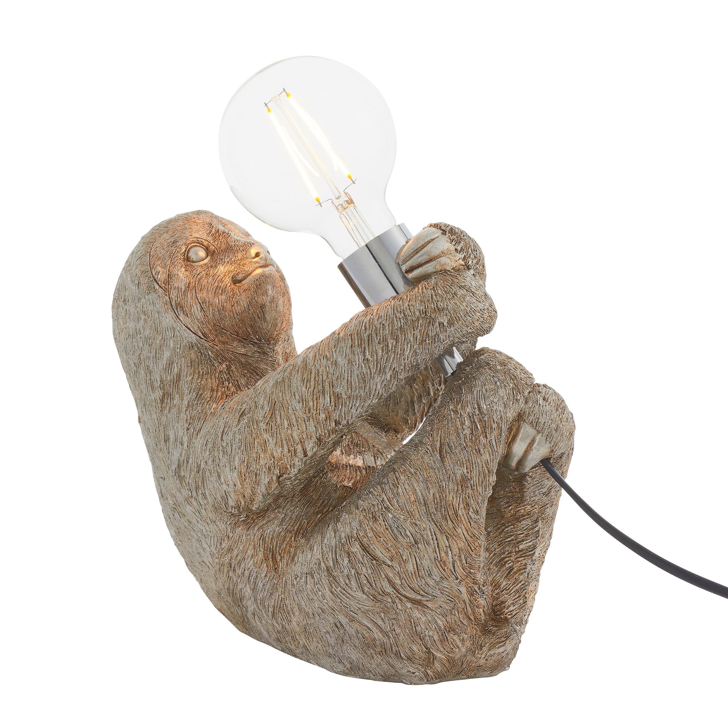 Endon Sleepy Sloth Table Lamp - Vintage Silver